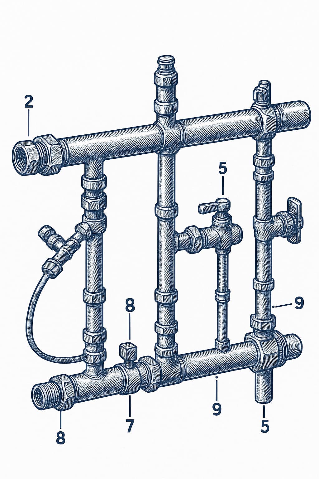 Узел распределительный коллекторный