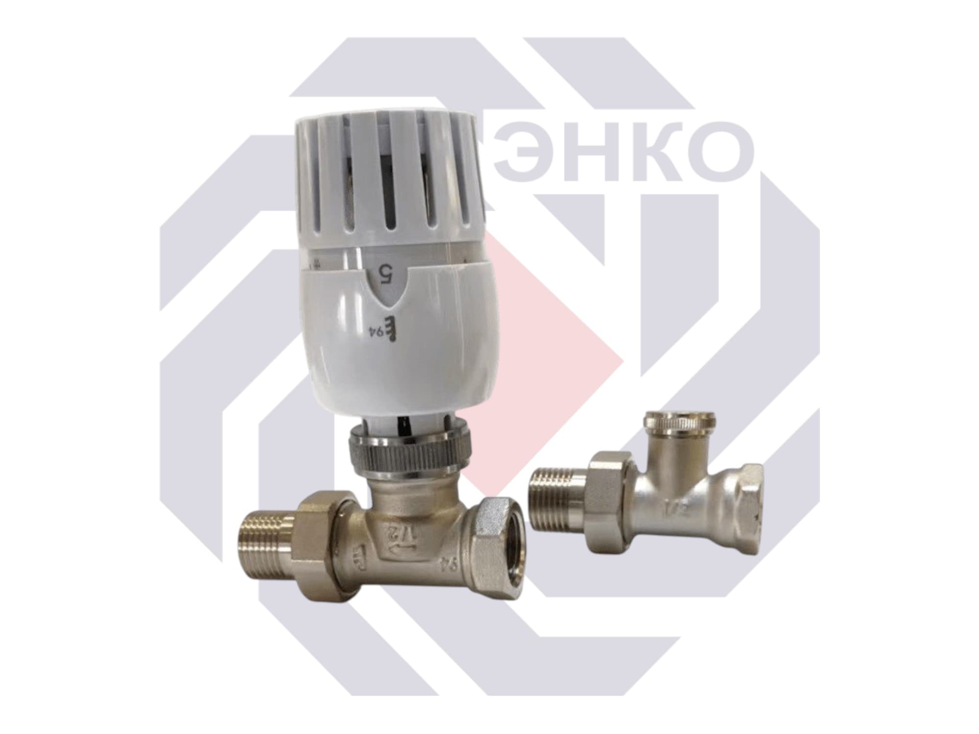 Комплект термостатической регулировки 1/2" прямой