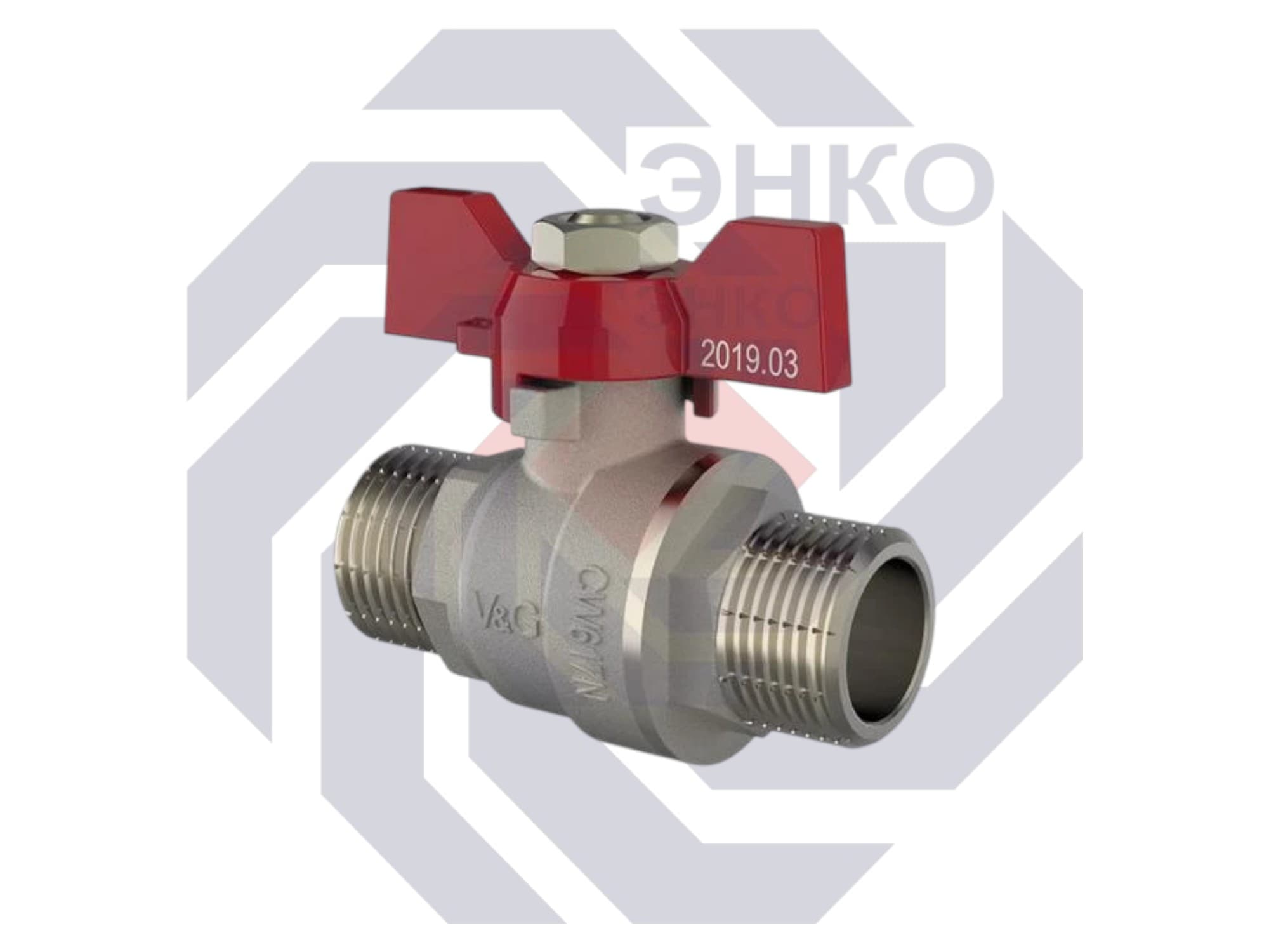Кран шаровой НР/НР V&G VALOGIN Optima ¾"