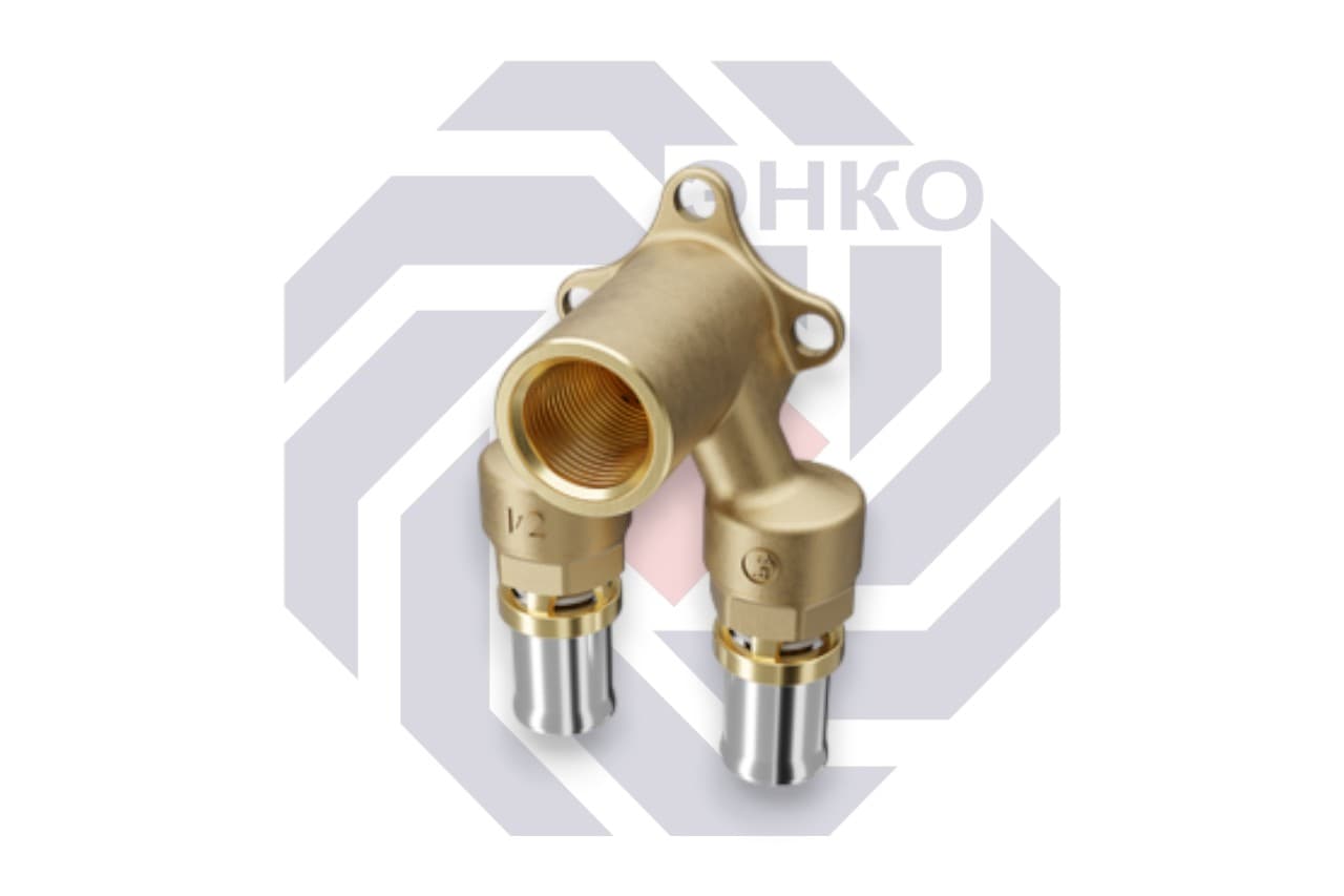 Фитинг угловой двойной (16x2)x1/2"