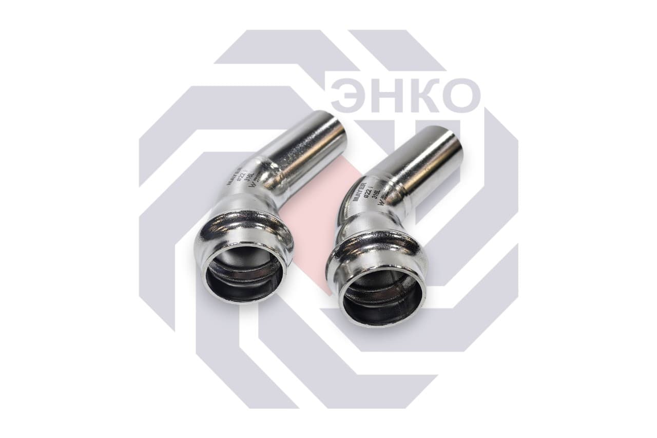 Фитинг отвод-вставка 45° 42