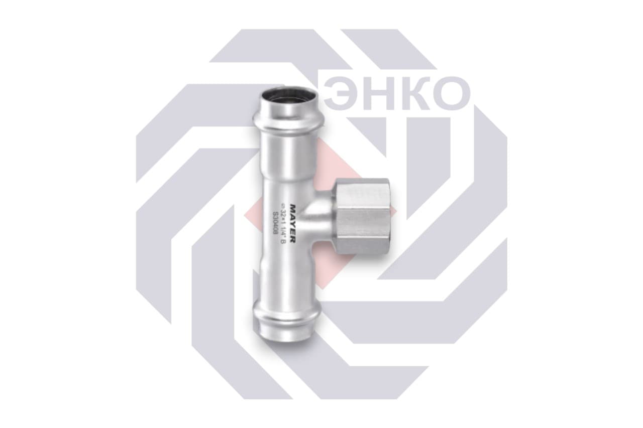 Фитинг тройник с внутренней резьбой 35⨯1/2"⨯35