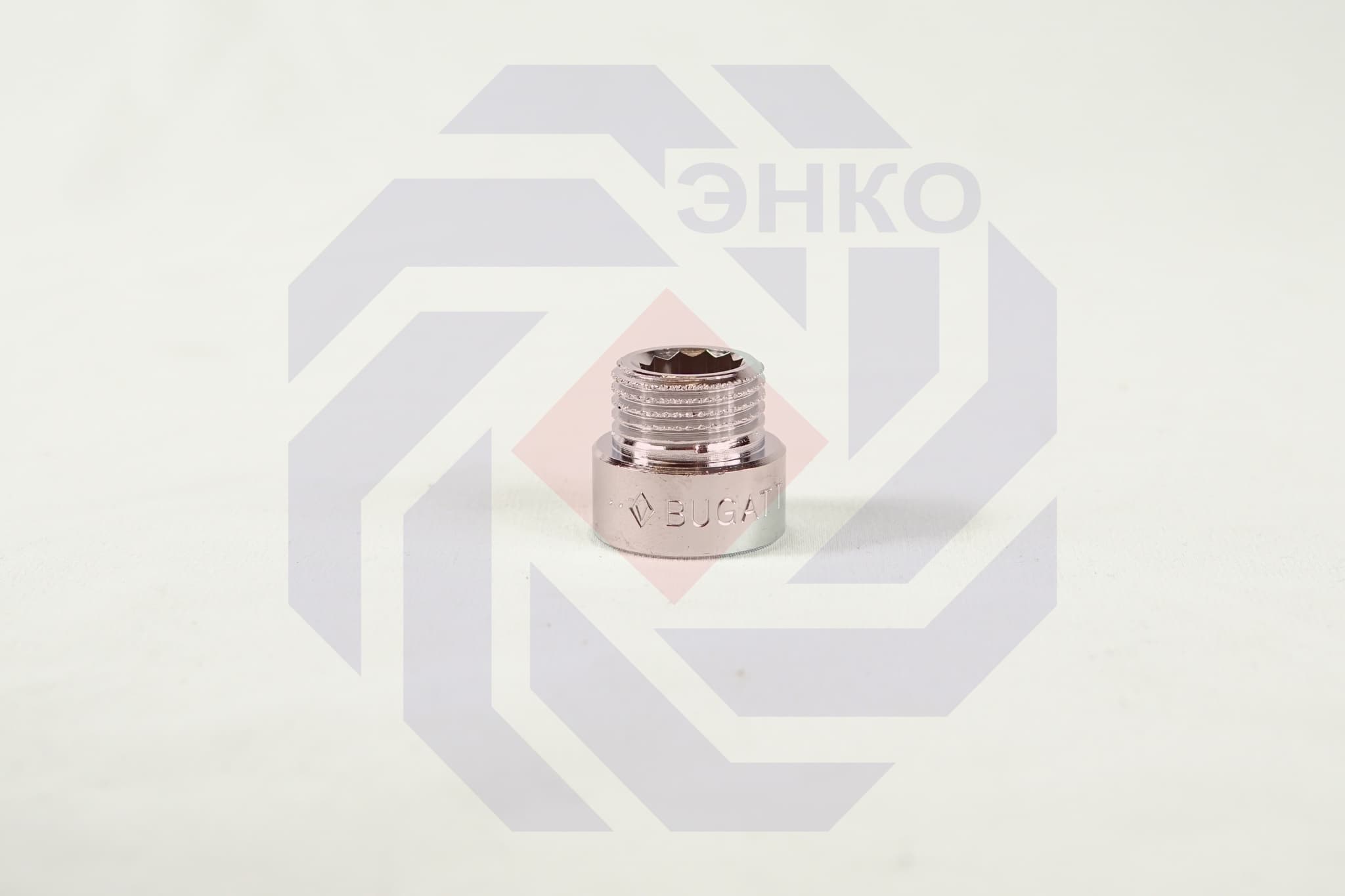 Удлинитель хромированный ВР/НР BUGATTI 139 ½"⨯10 мм