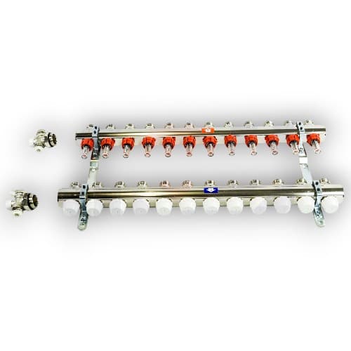 Комплект коллекторов с расходомерами ITAP 916C 12 контуров