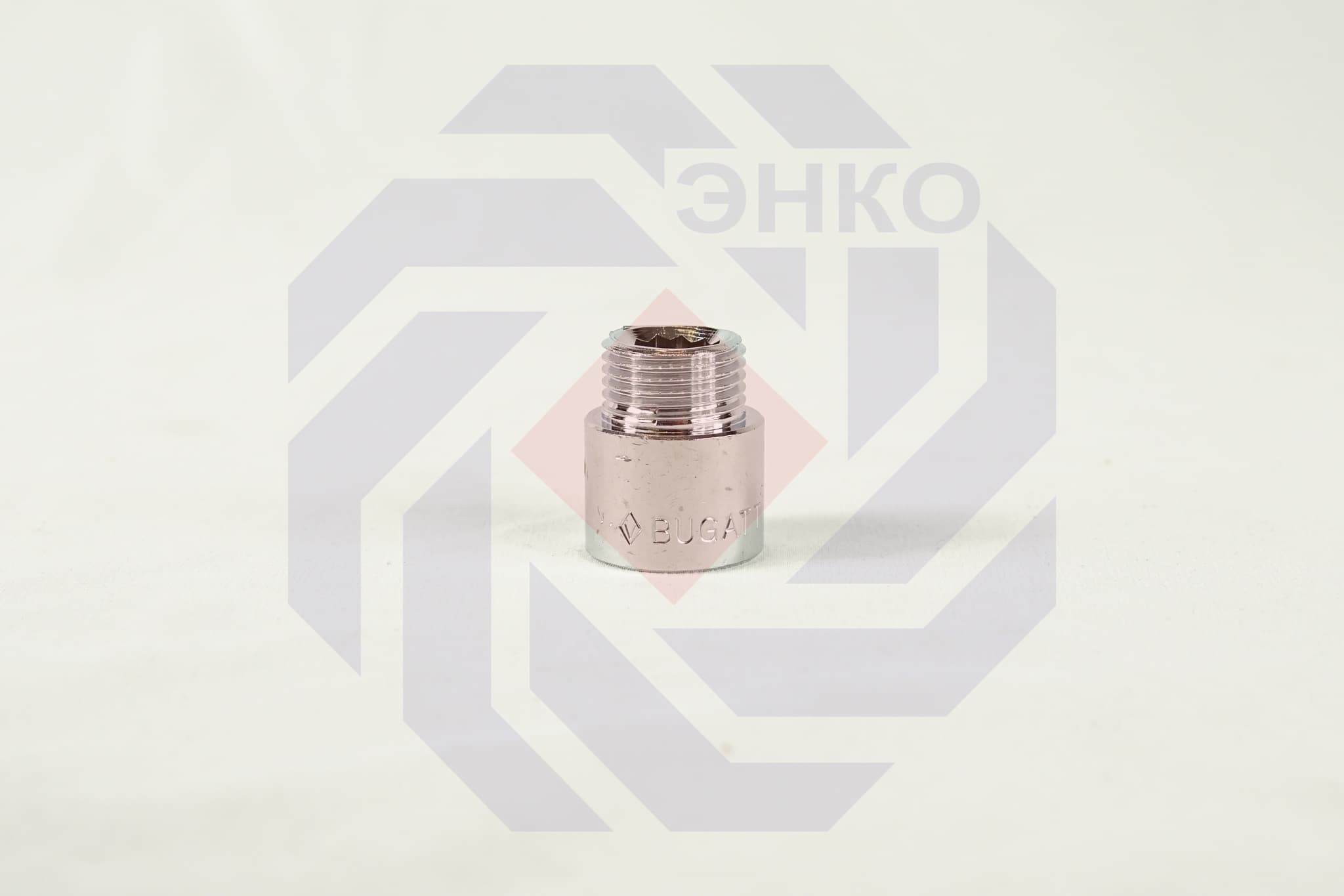 Удлинитель хромированный ВР/НР BUGATTI 139 ½"⨯20 мм