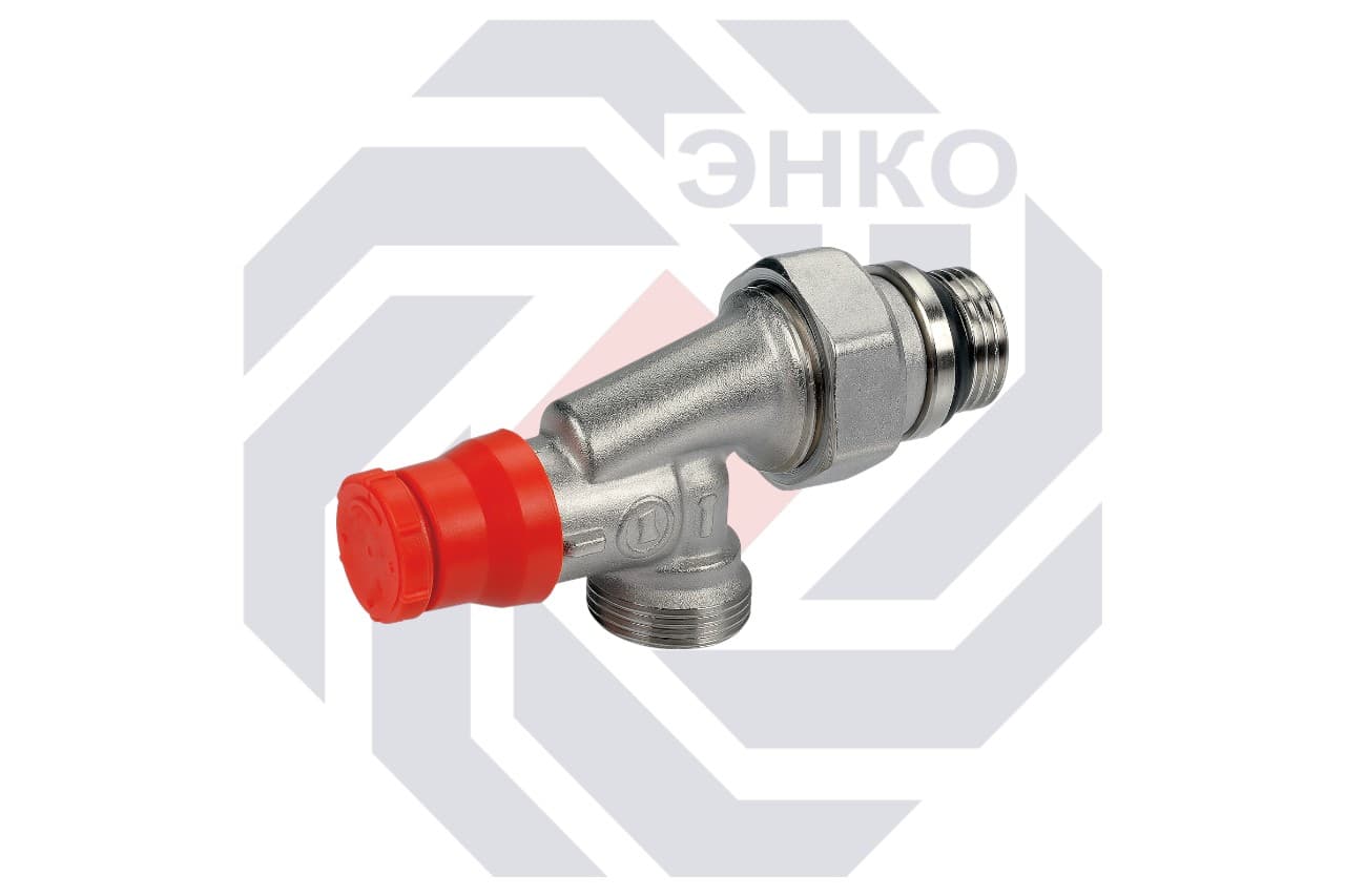 GIACOMINI Клапан термостатический 1/2" x 16  угловой осевой  с преднастройкой арт.R415PX242