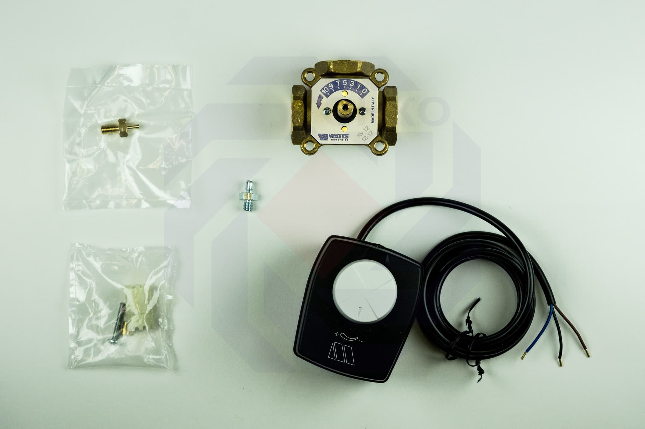 Клапан поворотный трехходовой с электроприводом WATTS V3GB 1"