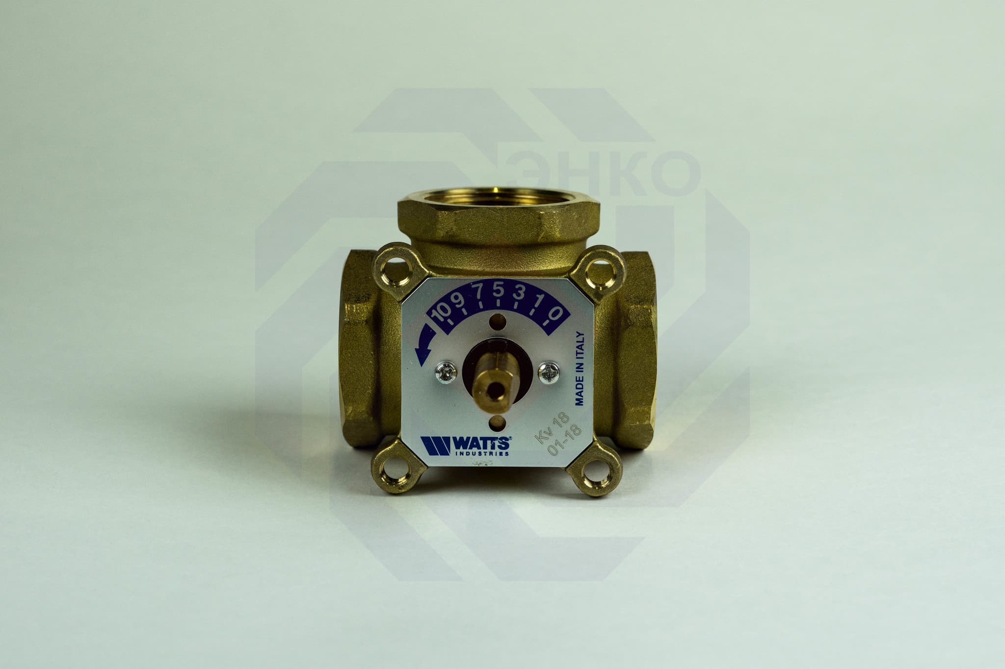 Клапан поворотный трехходовой с электроприводом WATTS V3GB 1¼"