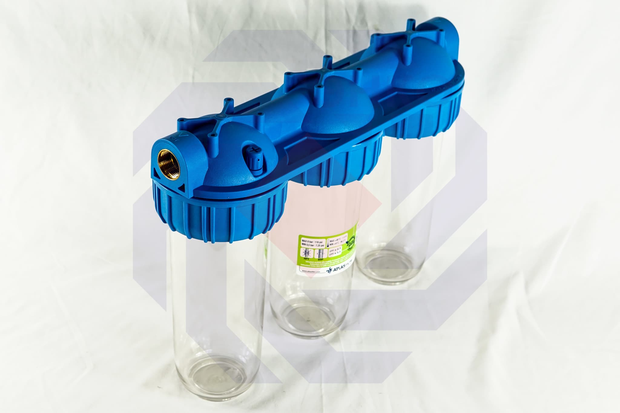 Корпус фильтра тройной ATLAS SENIOR TRIPLEX PLUS 3P AFO BX TS ¾"