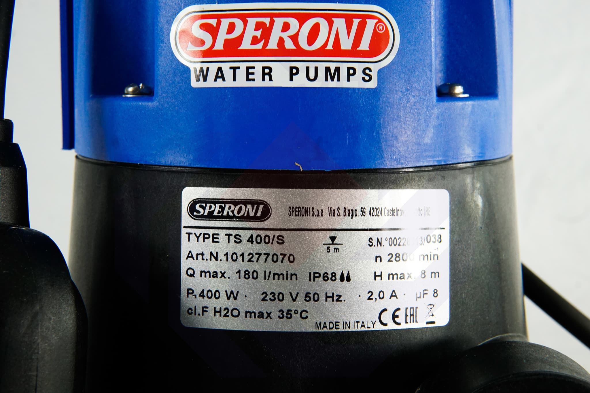 Насос дренажный SPERONI TS 400/S