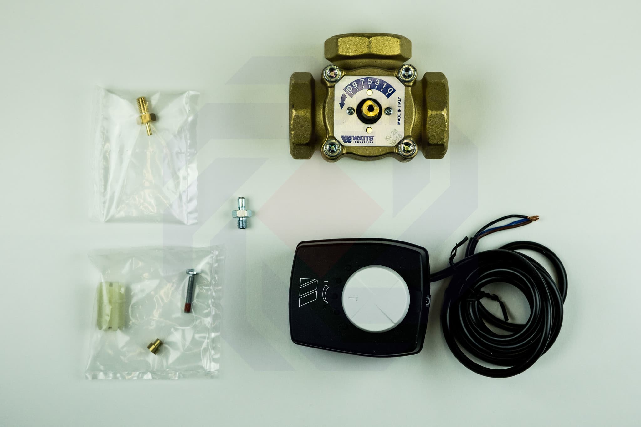 Клапан поворотный трехходовой с электроприводом WATTS V3GB 1½"