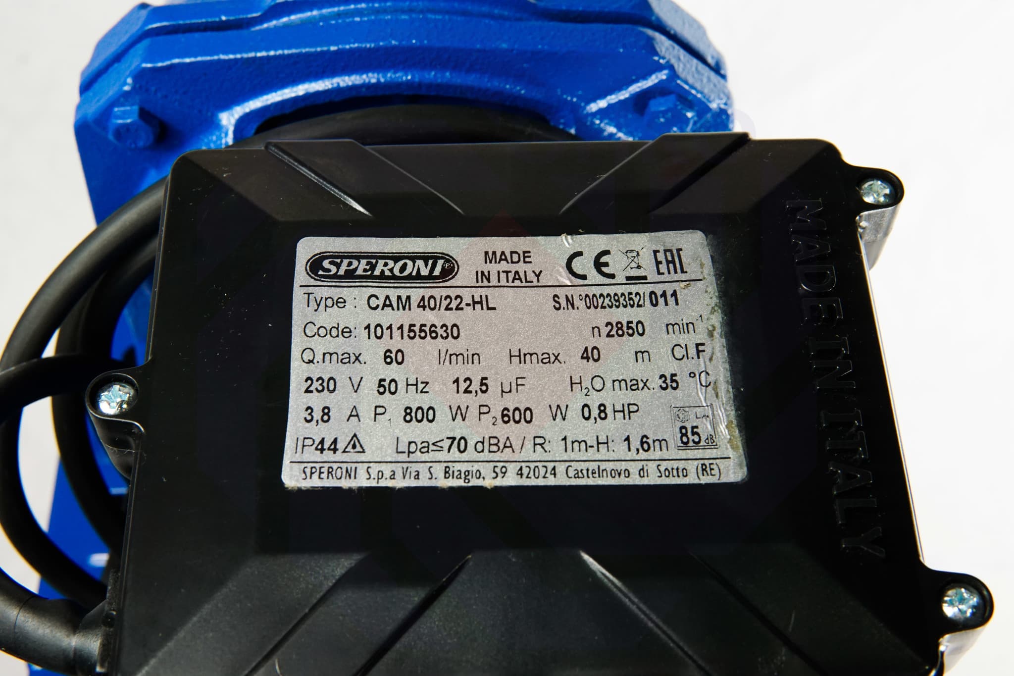 Автоматическая насосная станция SPERONI CAM 40/22