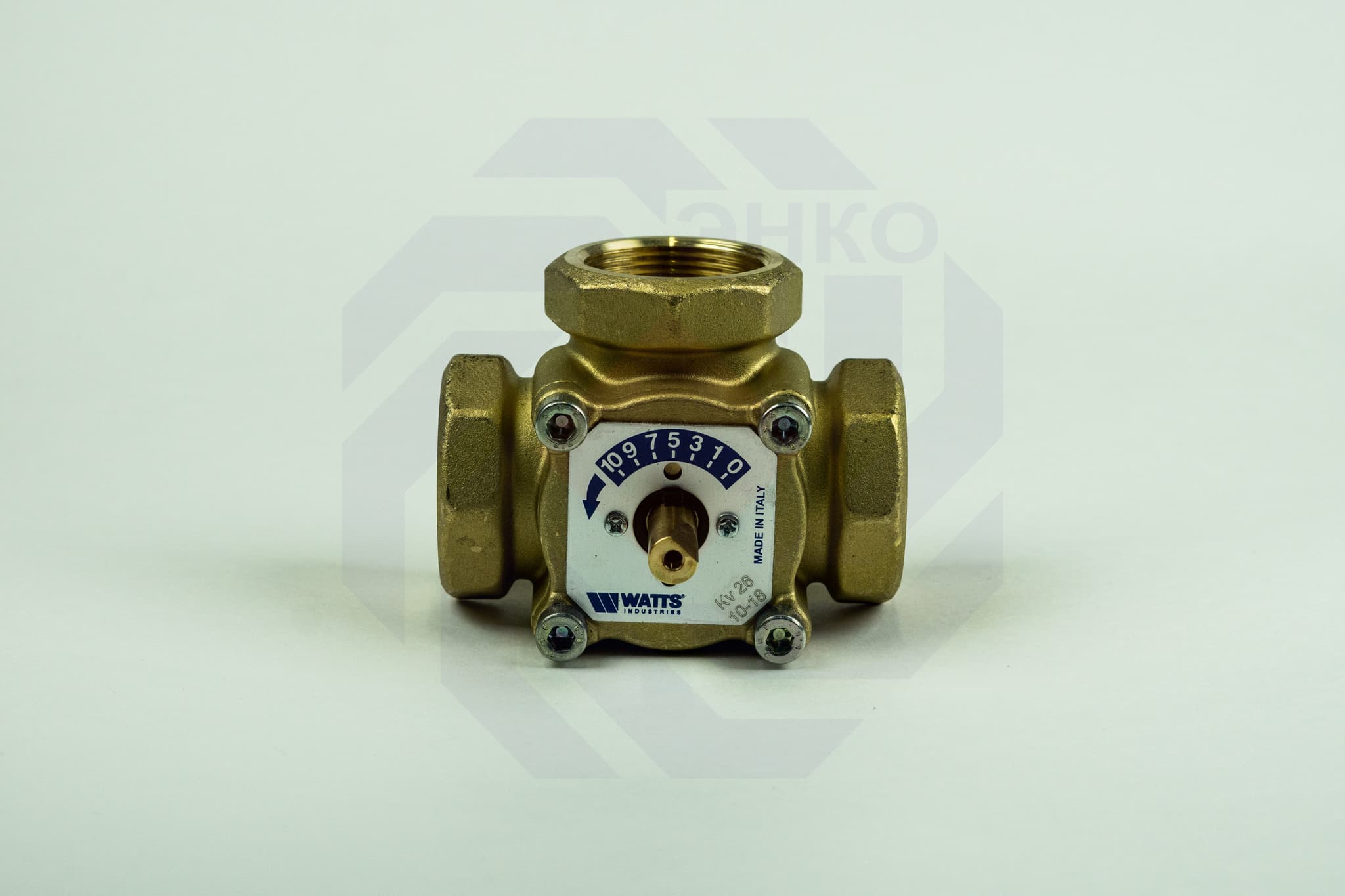 Клапан поворотный трехходовой с электроприводом WATTS V3GB 1½"