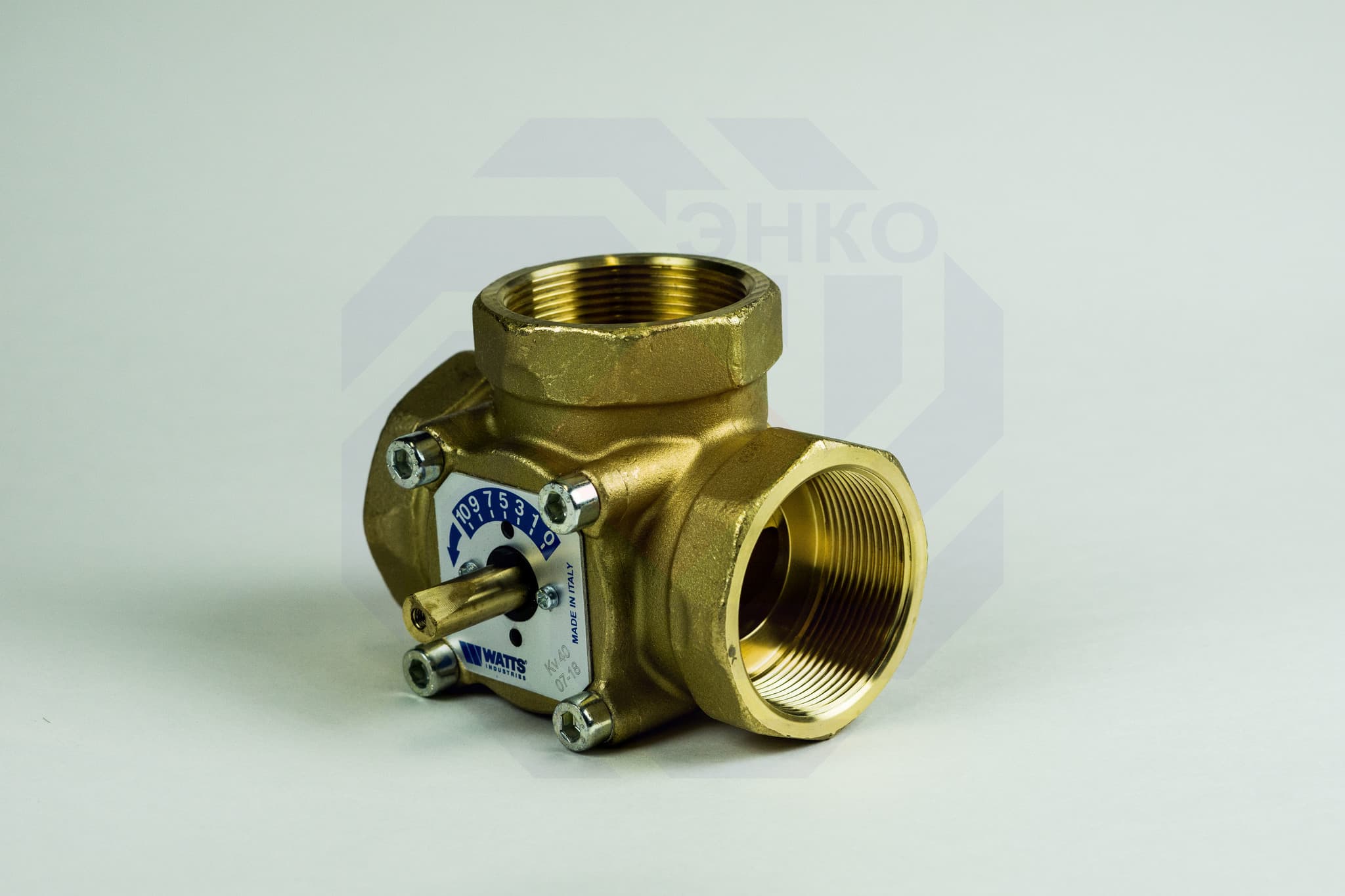 Клапан поворотный трехходовой с электроприводом WATTS V3GB 2"