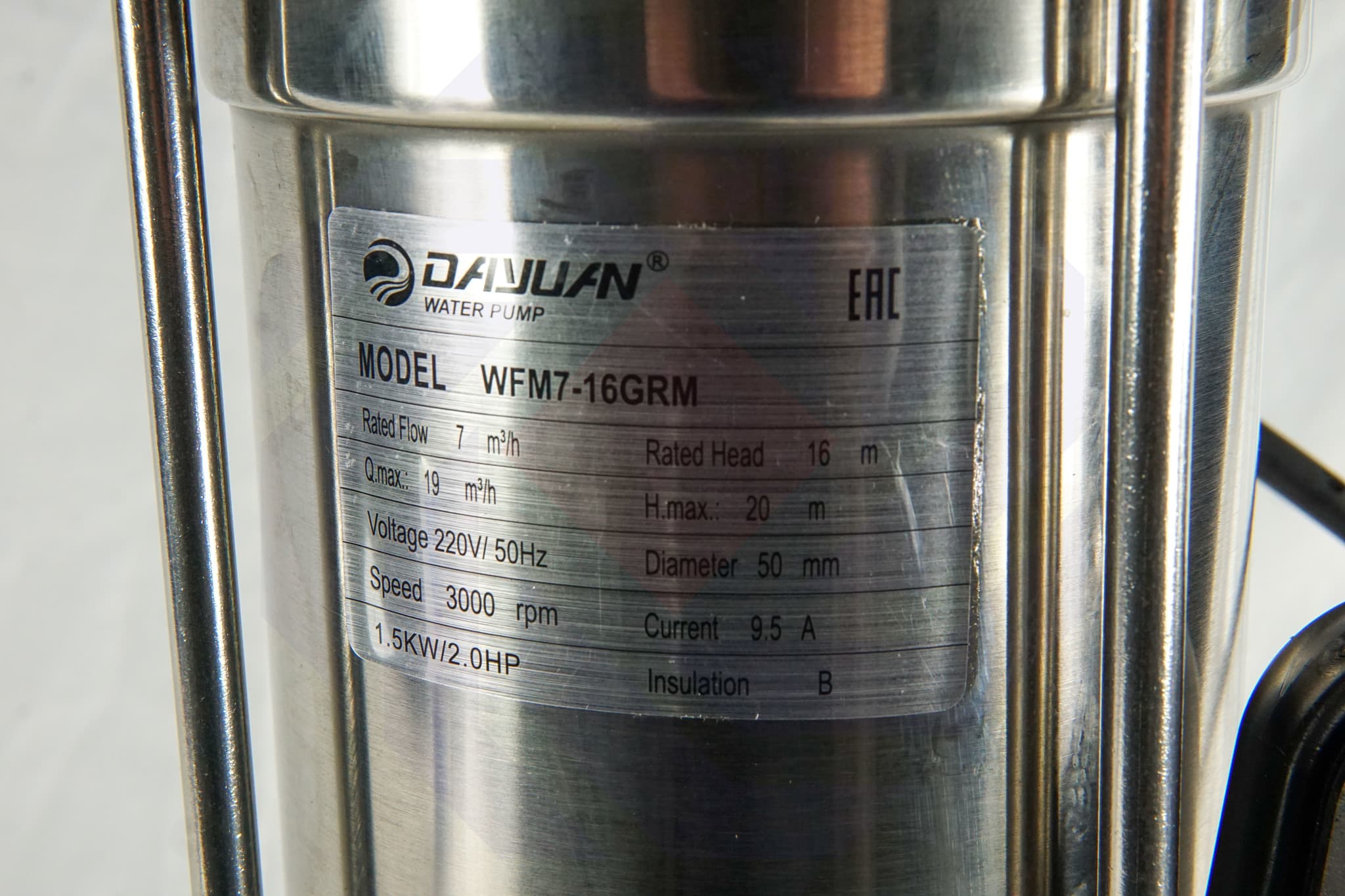 Насос канализационный с режущим механизмом WFM 7-16