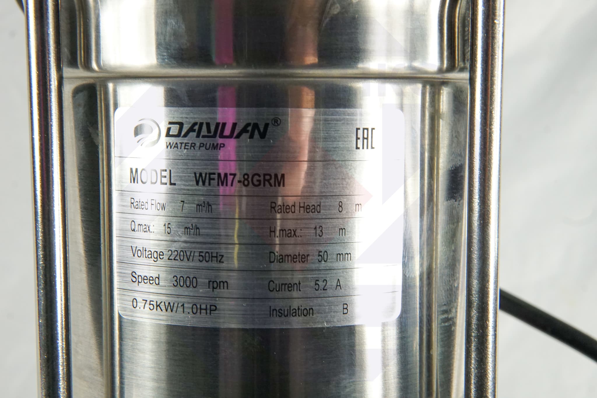 Насос канализационный с режущим механизмом WFM 7-8