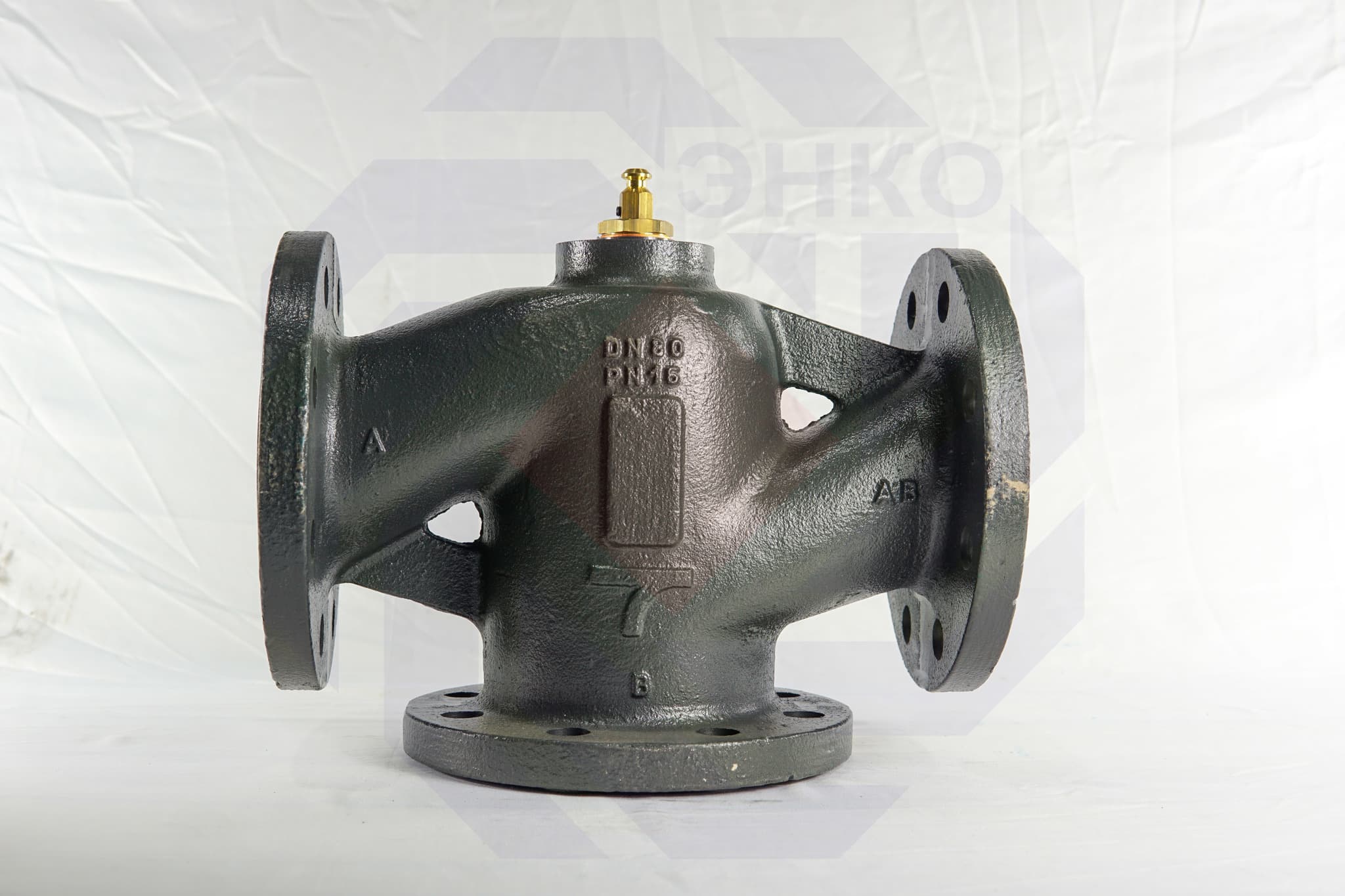 Клапан регулирующий фланцевый трехходовой MUT MK DN 80