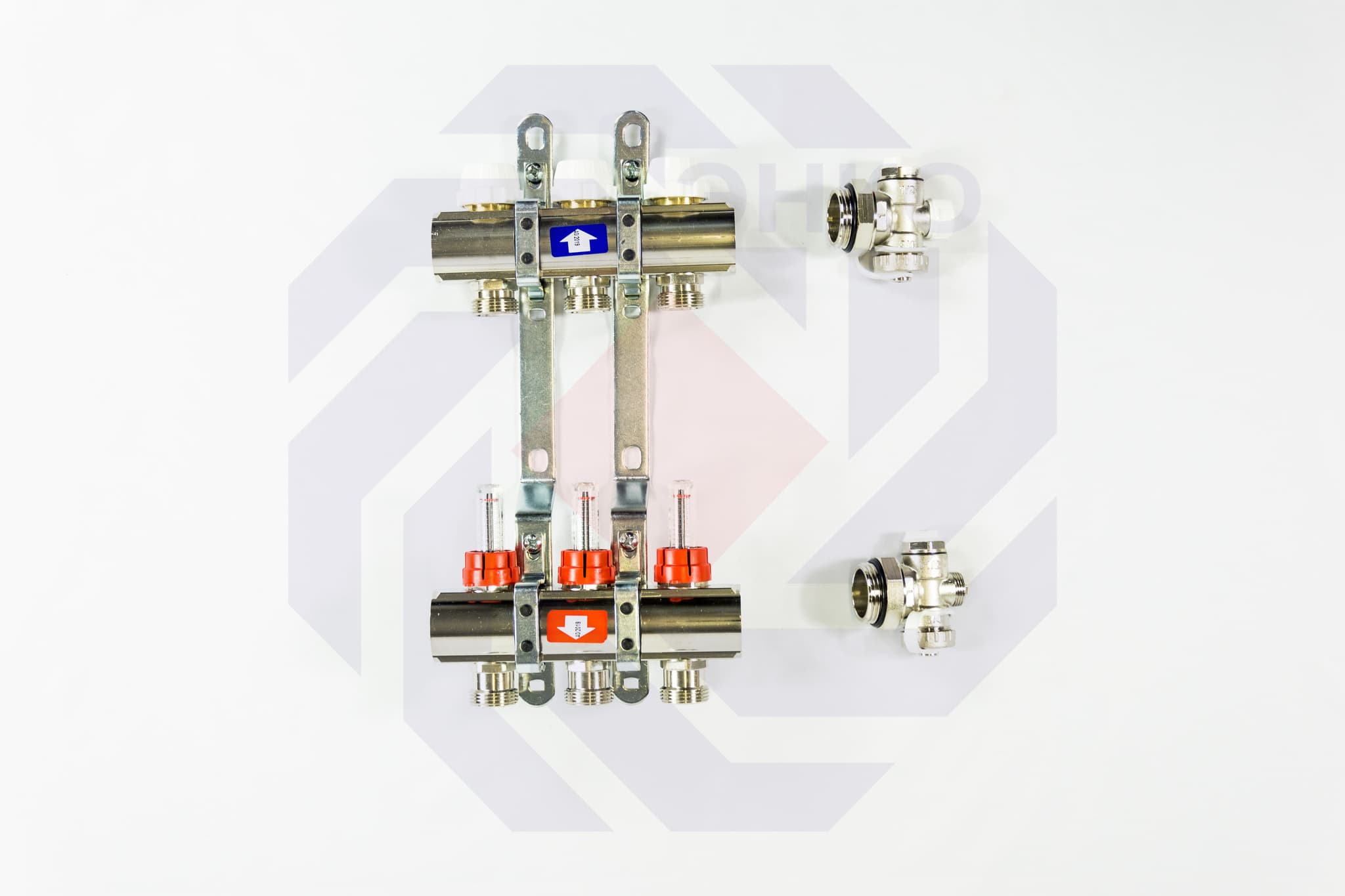 Комплект коллекторов с расходомерами ITAP 916C 3 контура