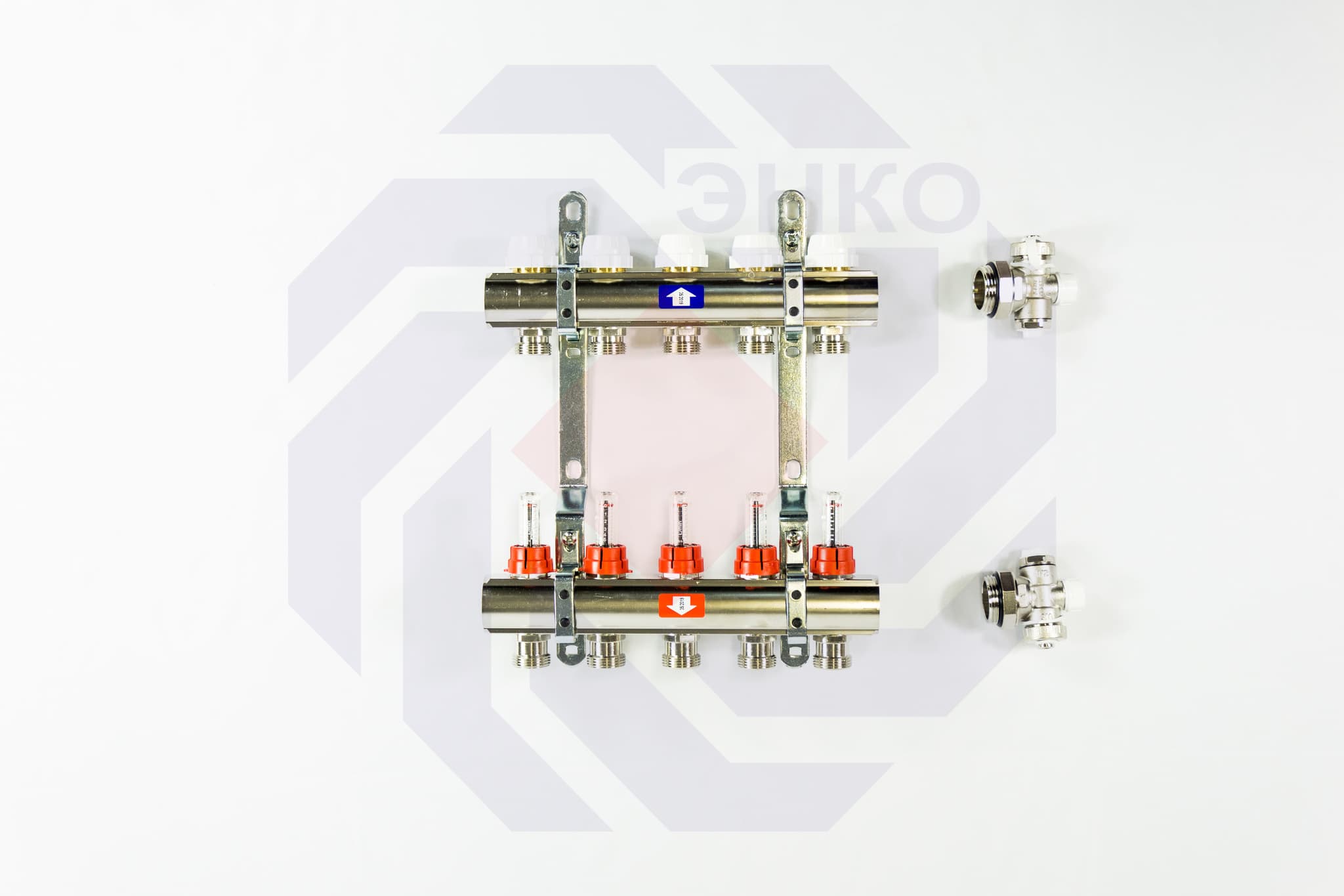 Комплект коллекторов с расходомерами ITAP 916C 5 контуров