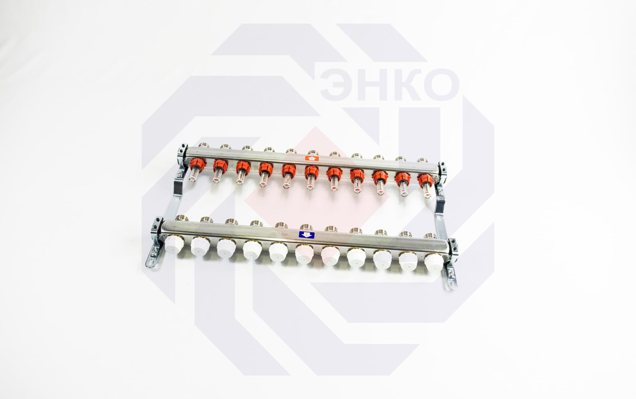 Комплект коллекторов с расходомерами ITAP 918C 10 контуров