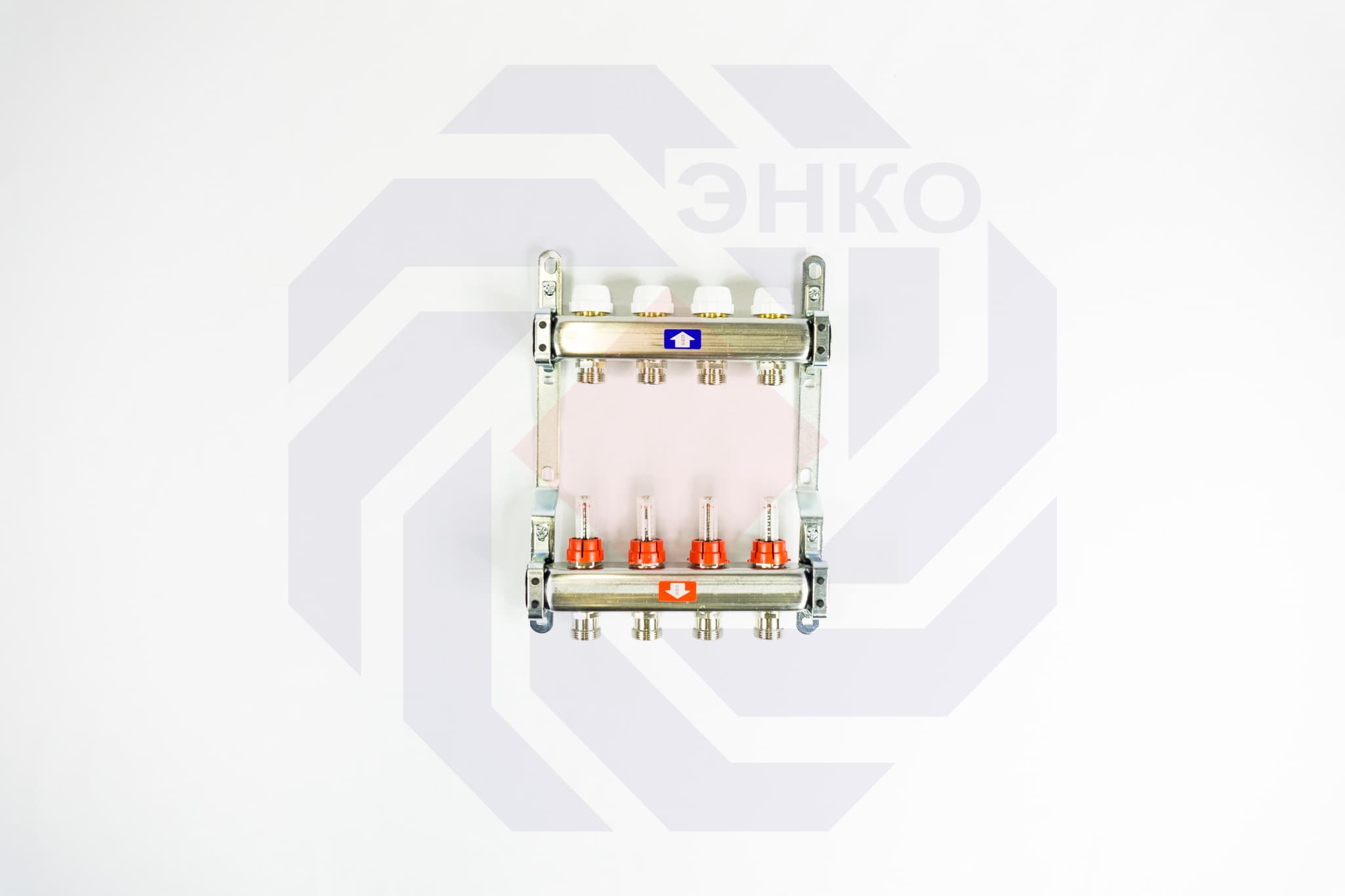 Комплект коллекторов с расходомерами ITAP 918C 4 контура