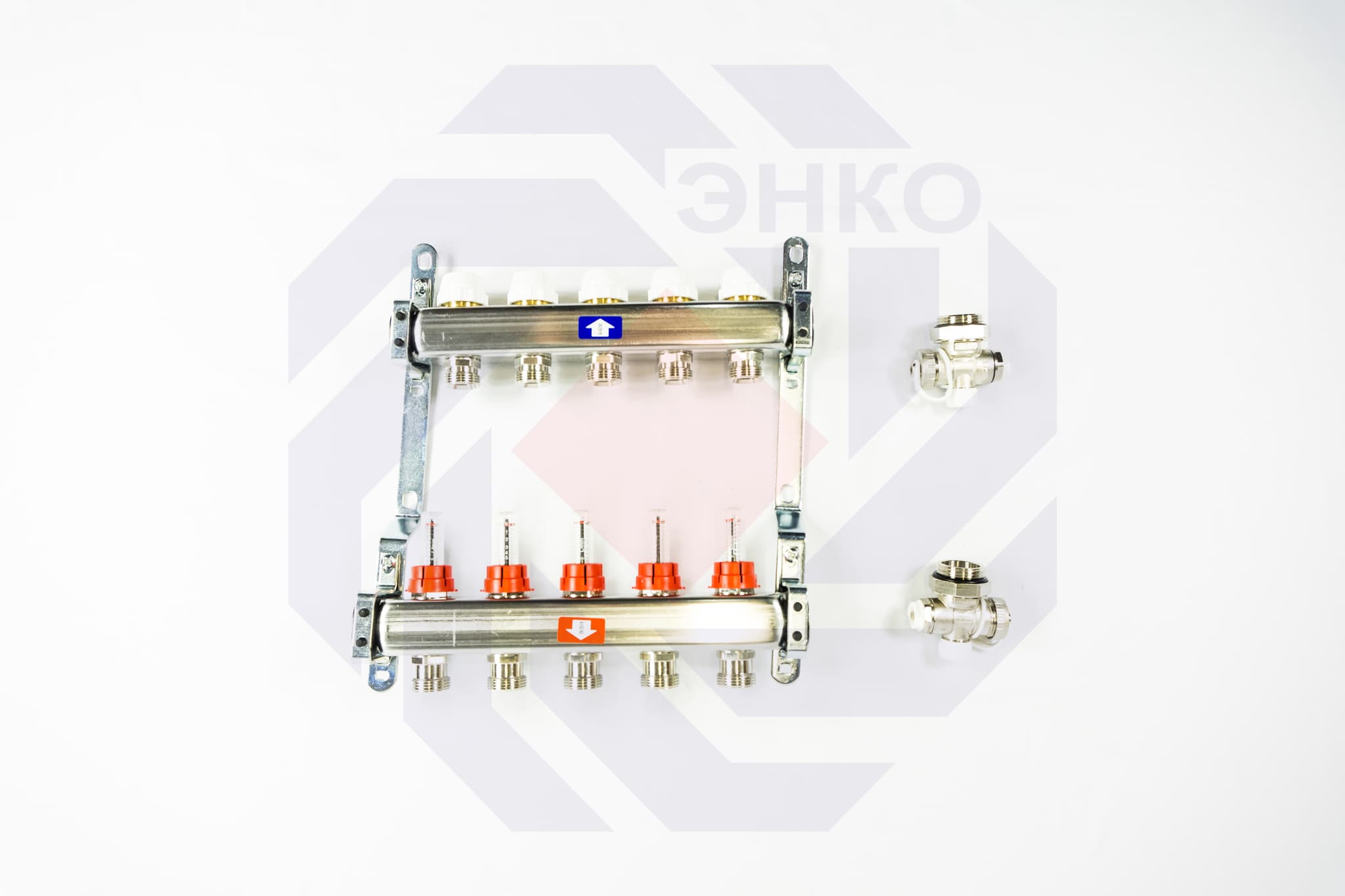 Комплект коллекторов с расходомерами ITAP 918C 5 контуров