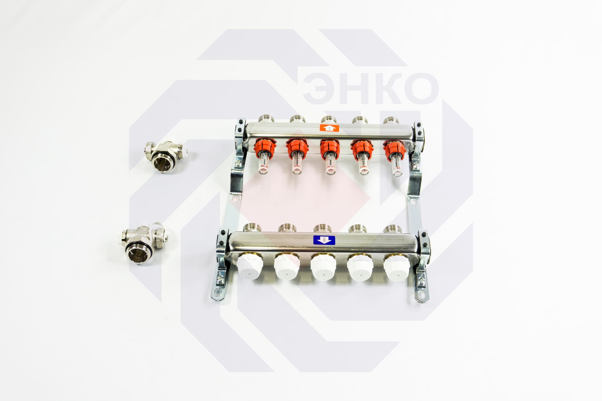 Комплект коллекторов с расходомерами ITAP 918C 5 контуров