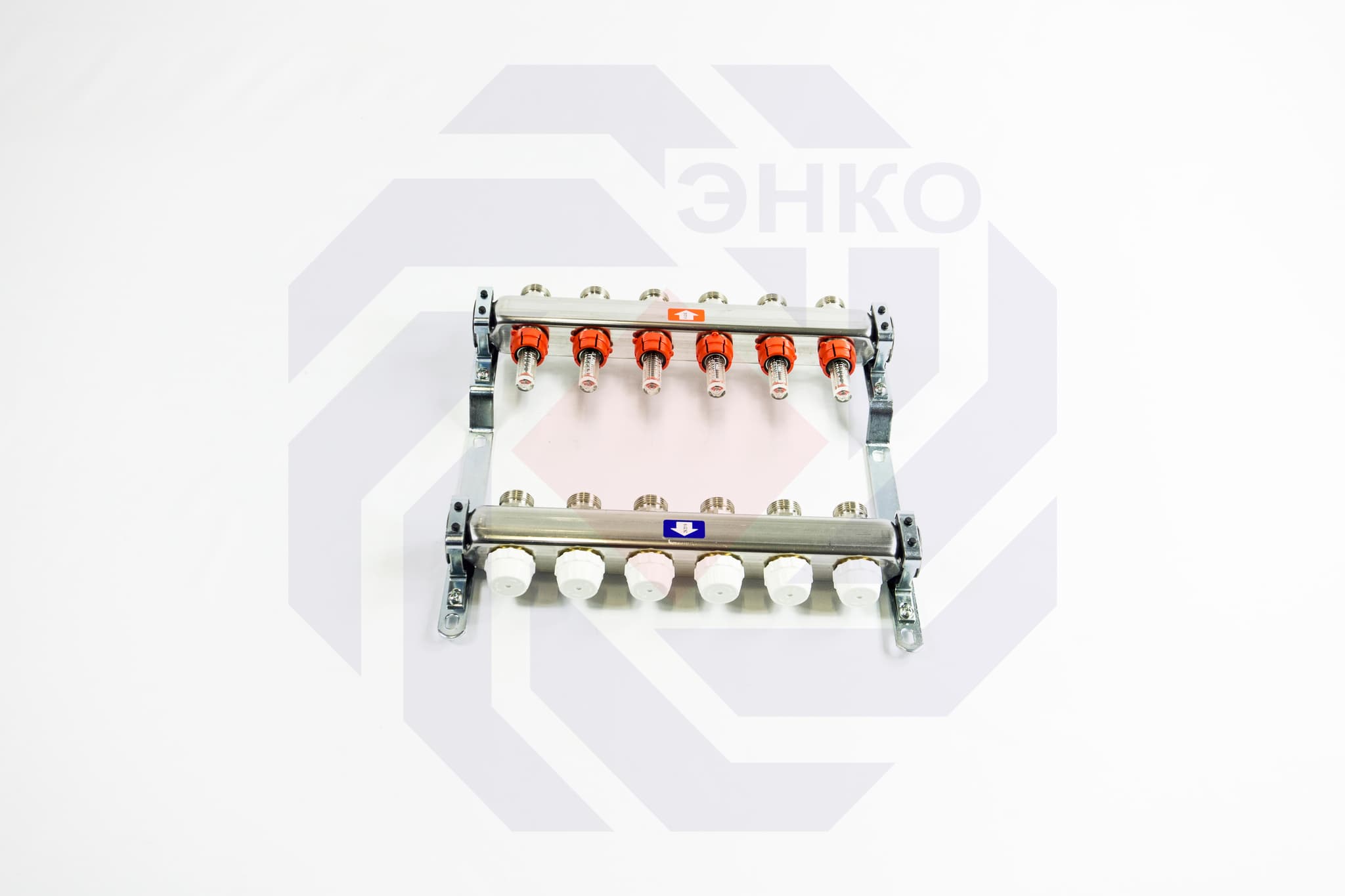 Комплект коллекторов с расходомерами ITAP 918C 6 контуров