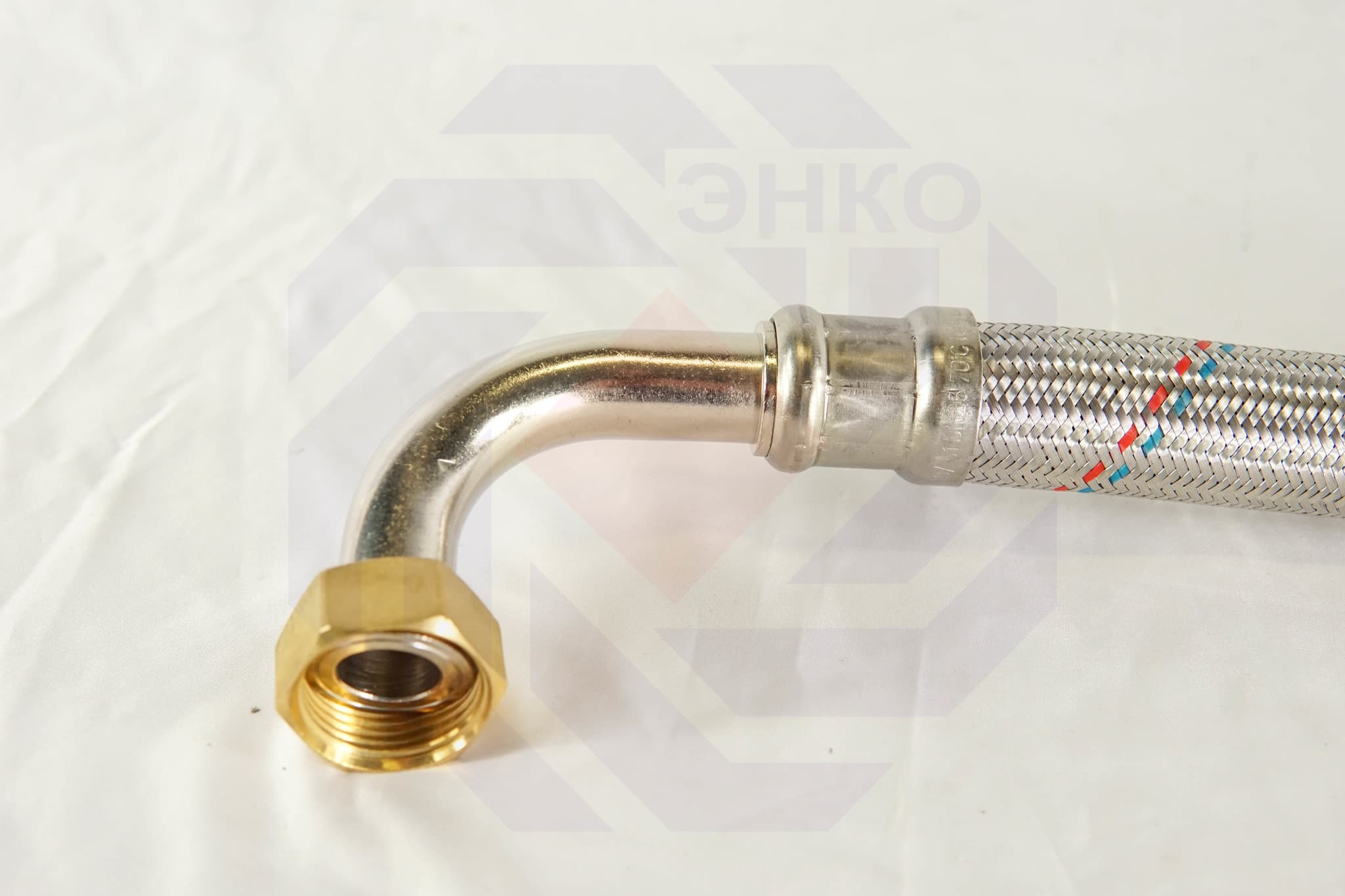 Подводка гибкая угловая MATEU FIL-BOR INOX НР 1"⨯ВР(у) 1" 50 см