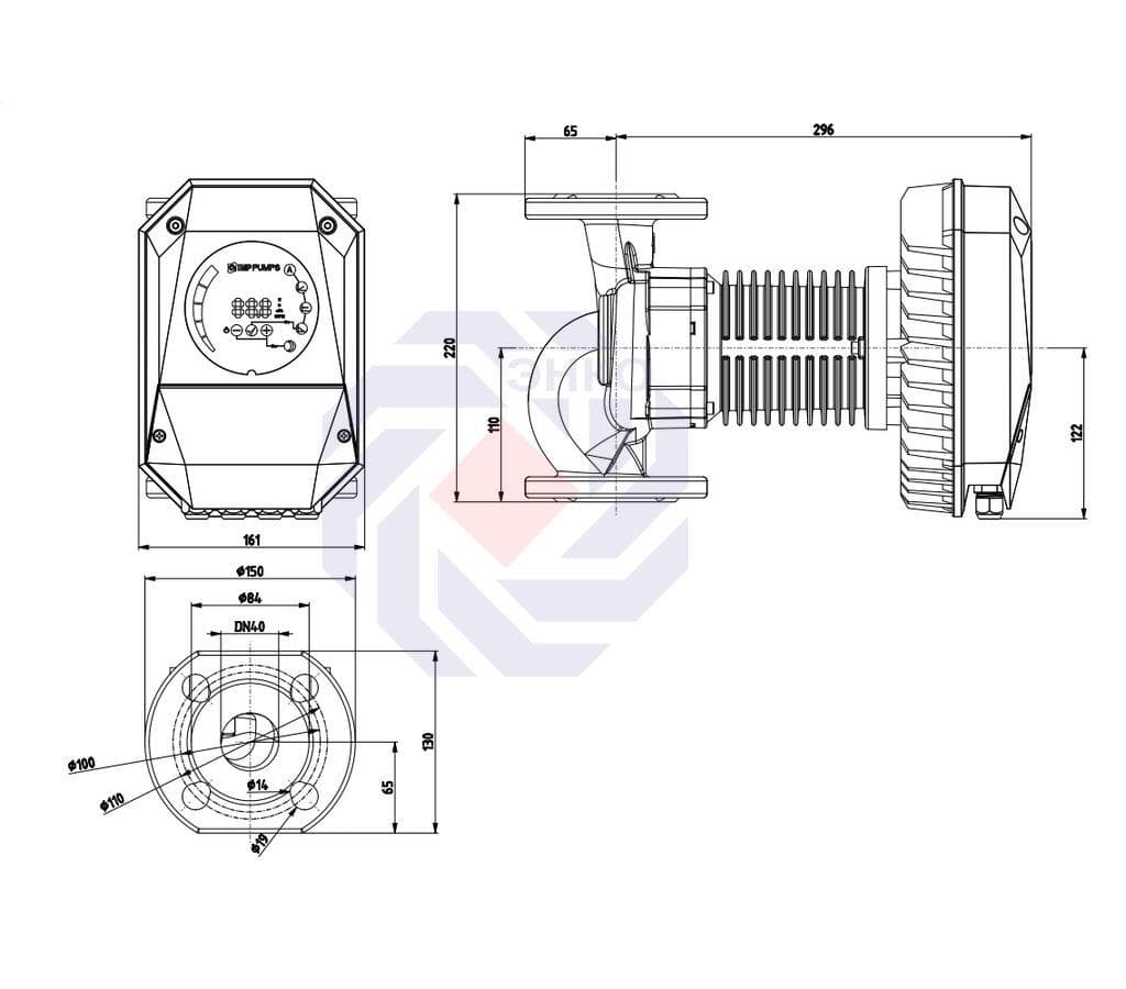 Насос циркуляционный IMP NMT MAX II 40-120 F220