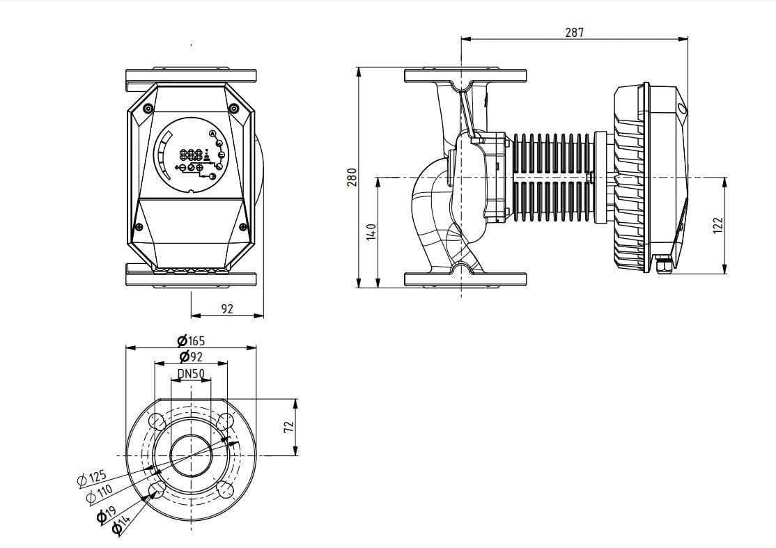 Насос циркуляционный IMP NMT MAX II 50-120 F280