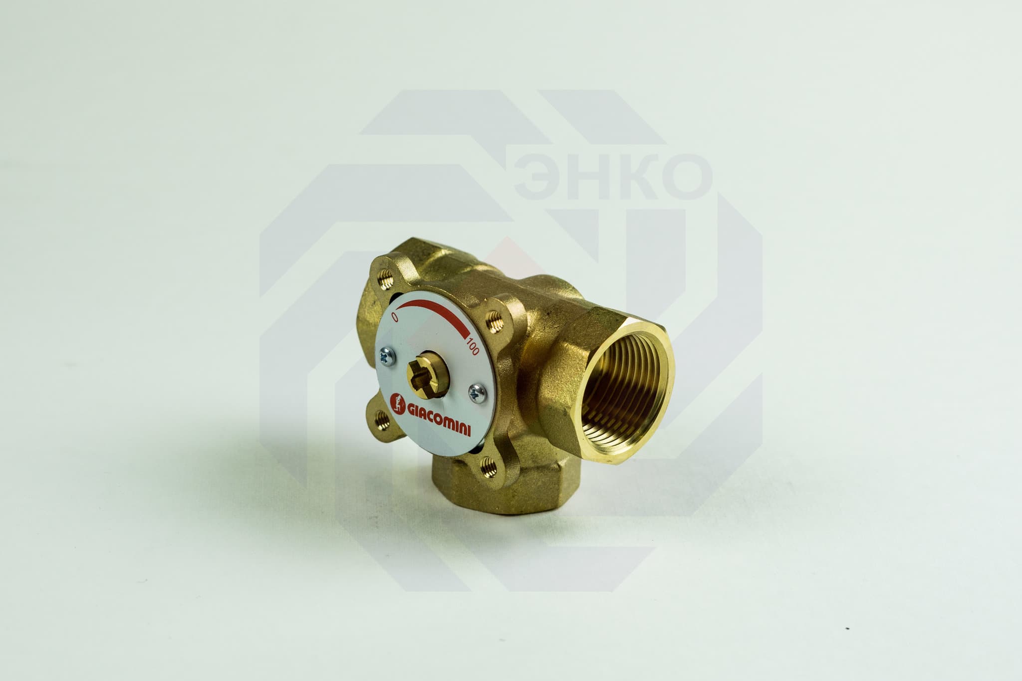Клапан поворотный трехходовой GIACOMINI R297 1"