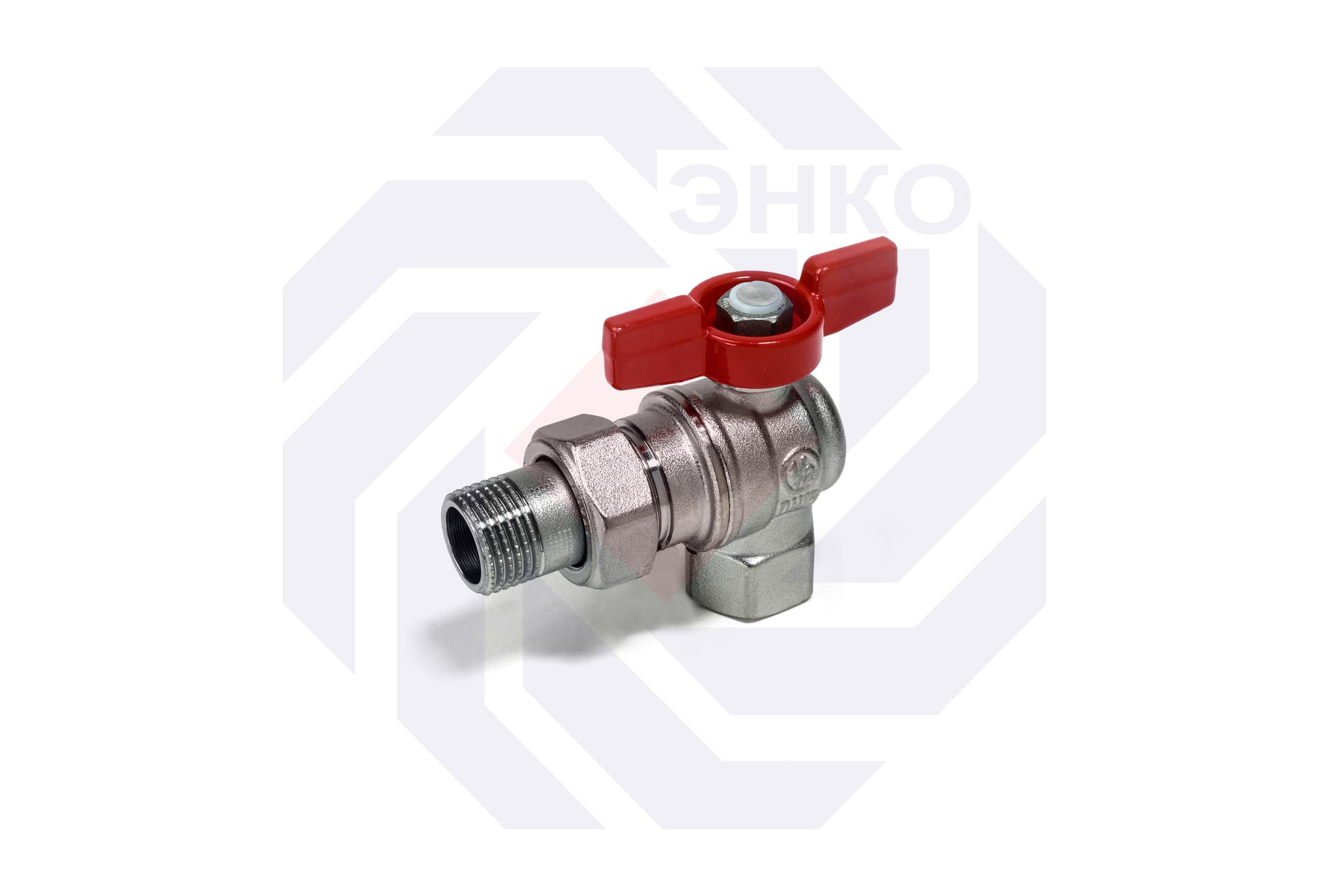 Кран шаровой угловой с разборным присоединением ВР/НР GIACOMINI R789 ¾"