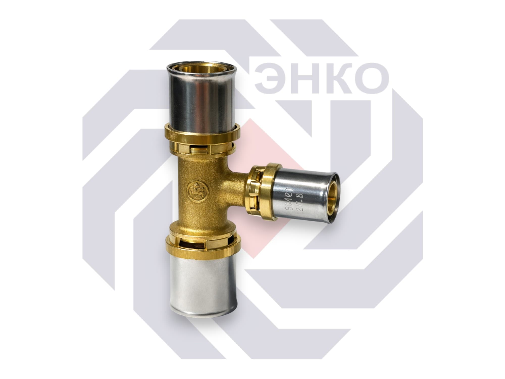 Пресс-фитинг тройник переходной GIACOMINI RM 26⨯16⨯26