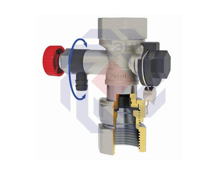 Кран шаровой ВР/ВР V&G VALOGIN 3/4"для мембранного бака (американка)