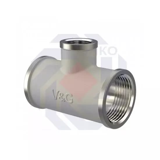 Тройник ВР/ВР V&G VALOGIN 3/4"⨯1/2"⨯3/4"