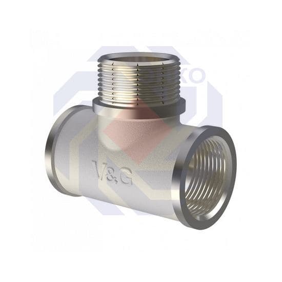 Тройник V&G VALOGIN ВР1/2"⨯НР1/2"⨯ВР1/2"