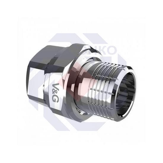Сгон прямой V&G VALOGIN хромированный 1/2"