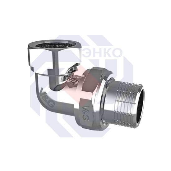 Сгон угловой V&G VALOGIN хромированный 3/4"