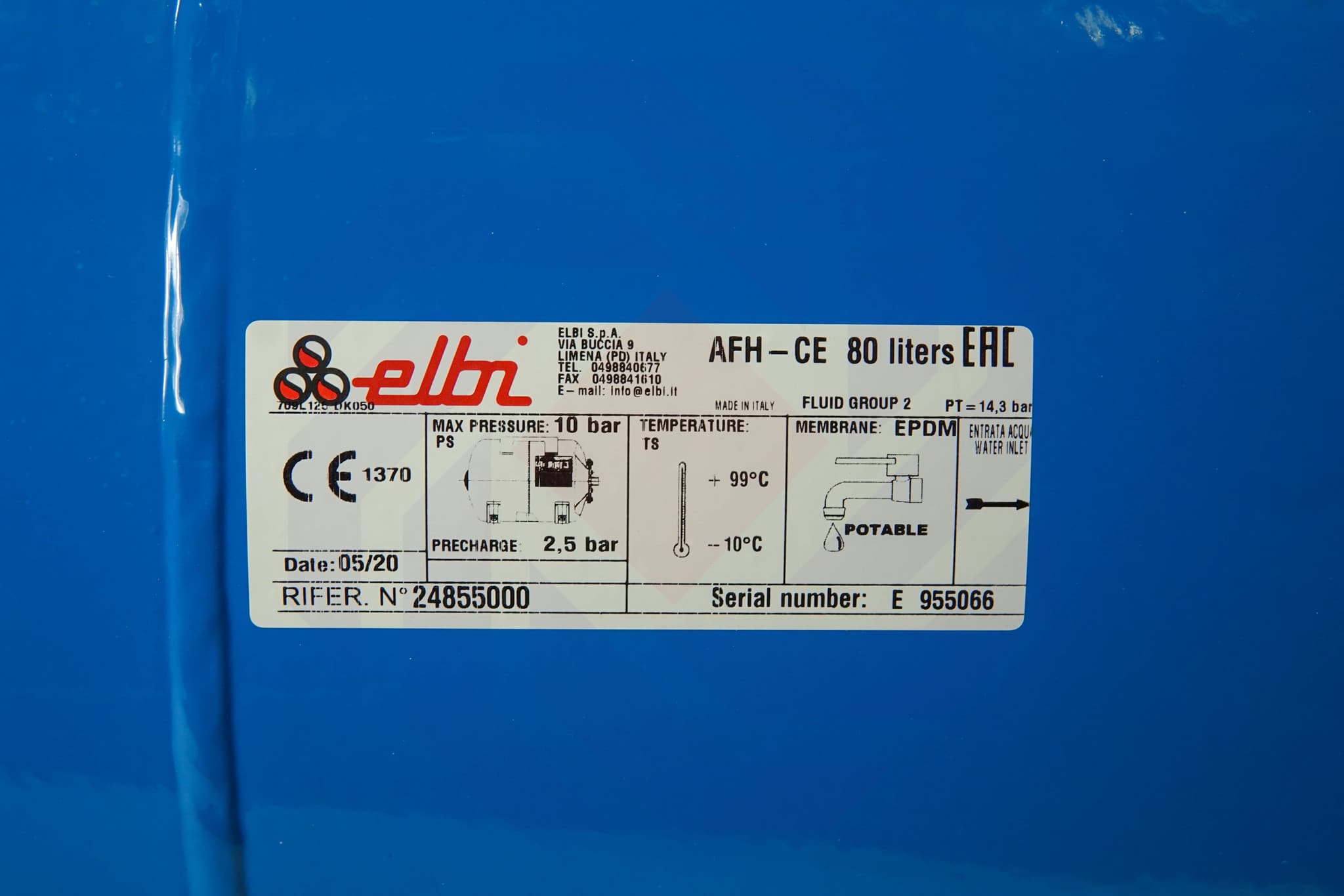 Бак расширительный ELBI AFH 60 CE