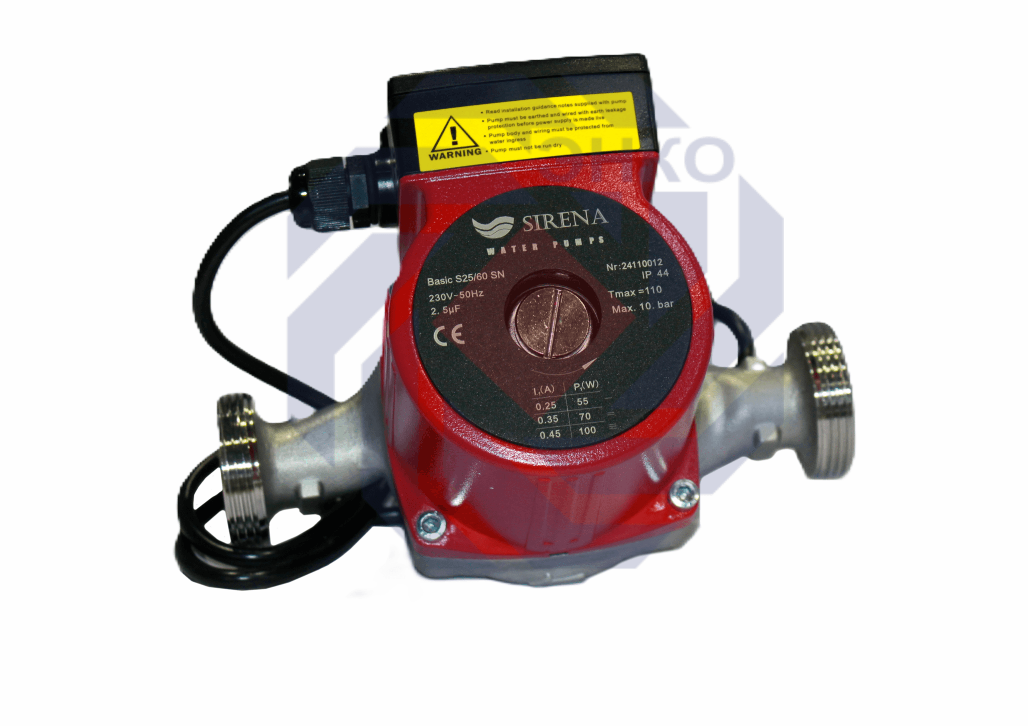 Насос циркуляционный SIRENA BASIC 25-8S N