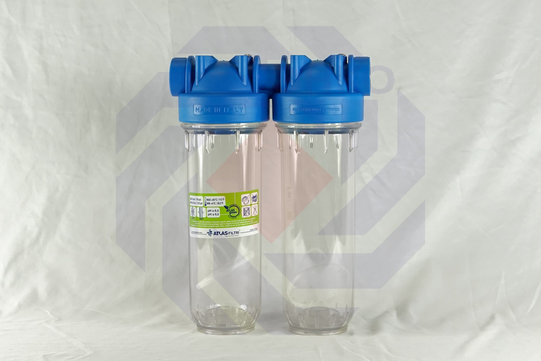 Корпус фильтра двойной ATLAS DP 10 DUO OT TS 1"