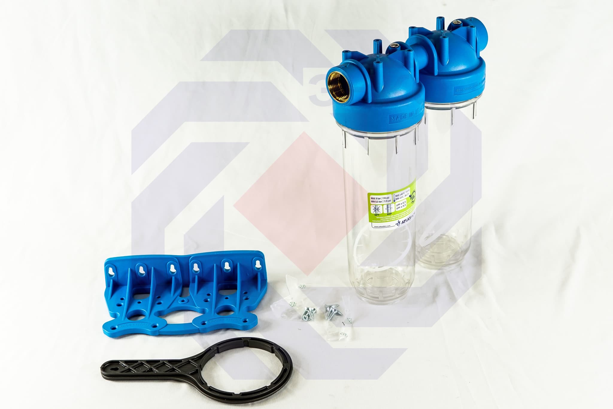 Корпус фильтра двойной ATLAS DP 10 DUO OT TS 1"