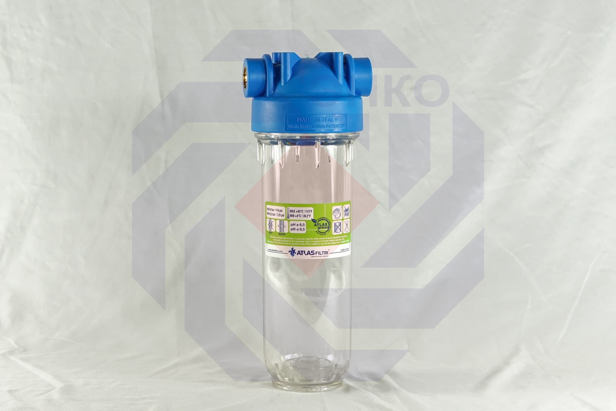 Корпус фильтра одинарный ATLAS DP 10 MONO OT TS ½"