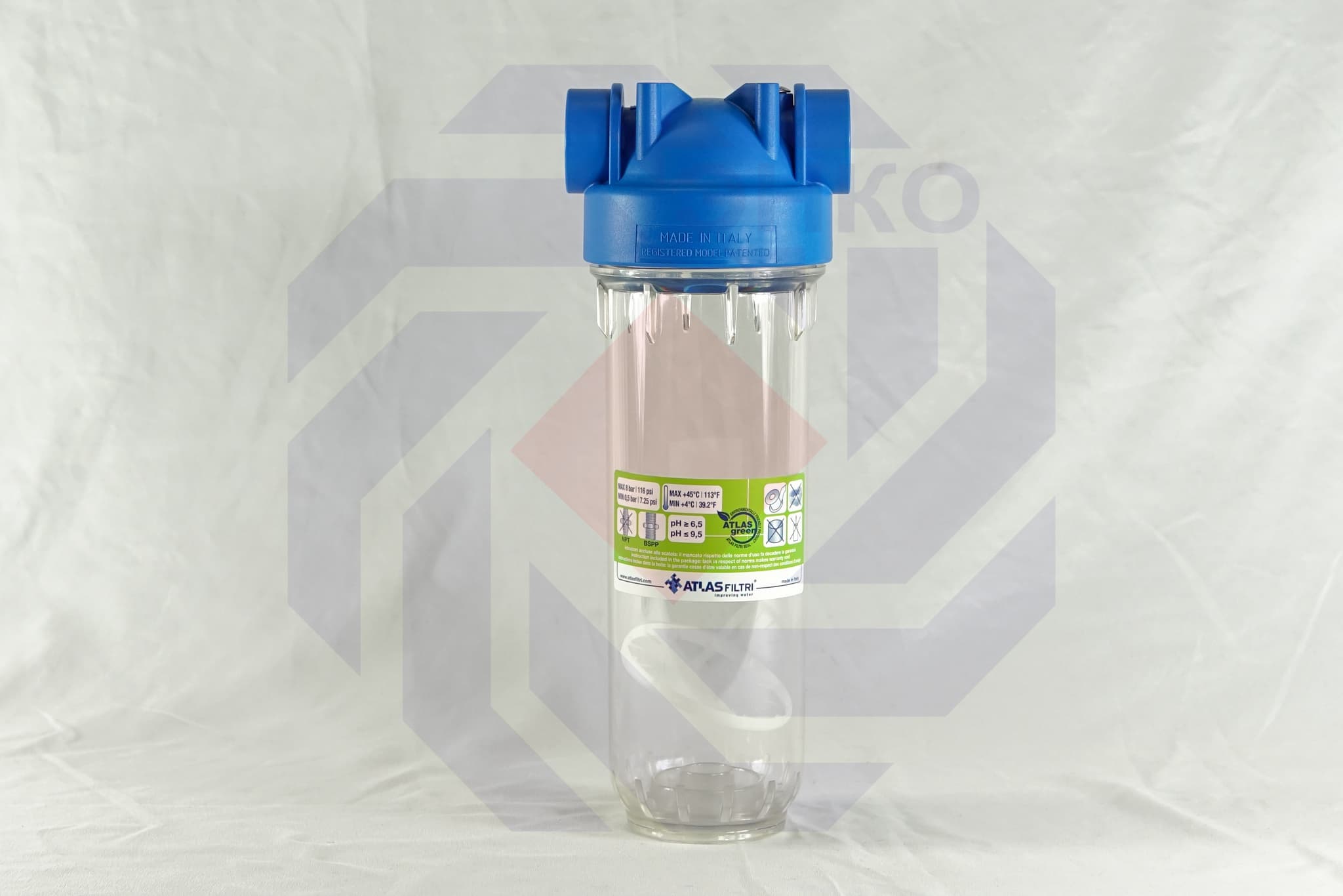 Корпус фильтра одинарный ATLAS DP 10 MONO OT TS 1"