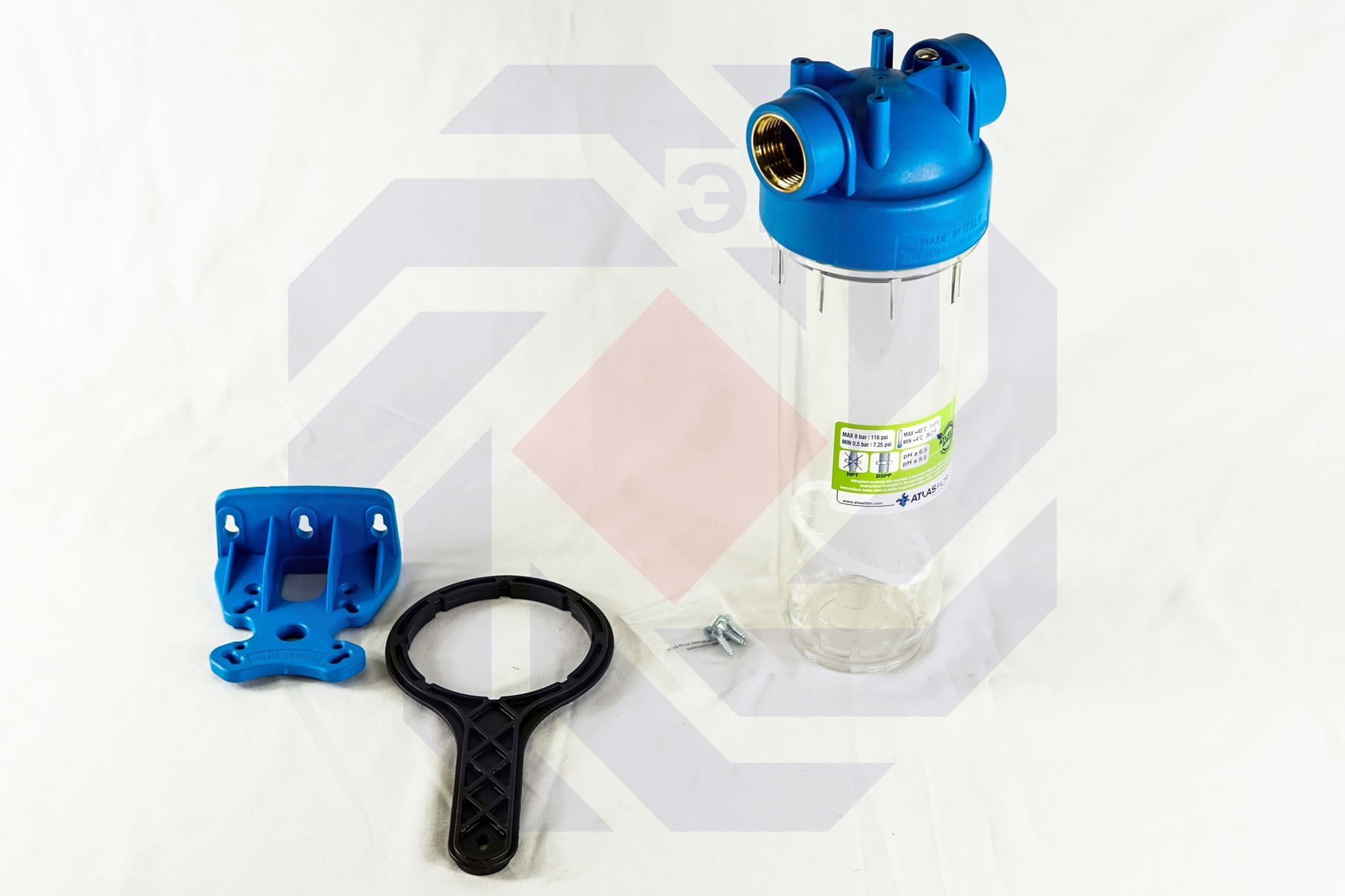 Корпус фильтра одинарный ATLAS DP 10 MONO OT TS 1"