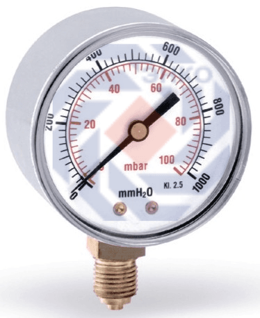 Манометр радиальный WATTS F+R260 0-100 мбар 63 мм 1/4"