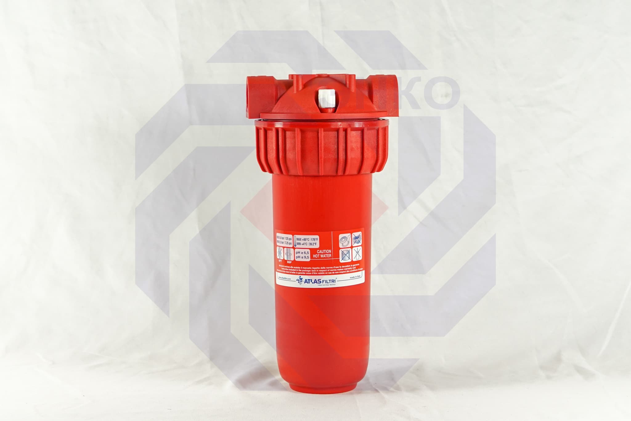 Корпус фильтра одинарный для горячей воды ATLAS SENIOR PLUS HOT 3P MFP SX AB ½"