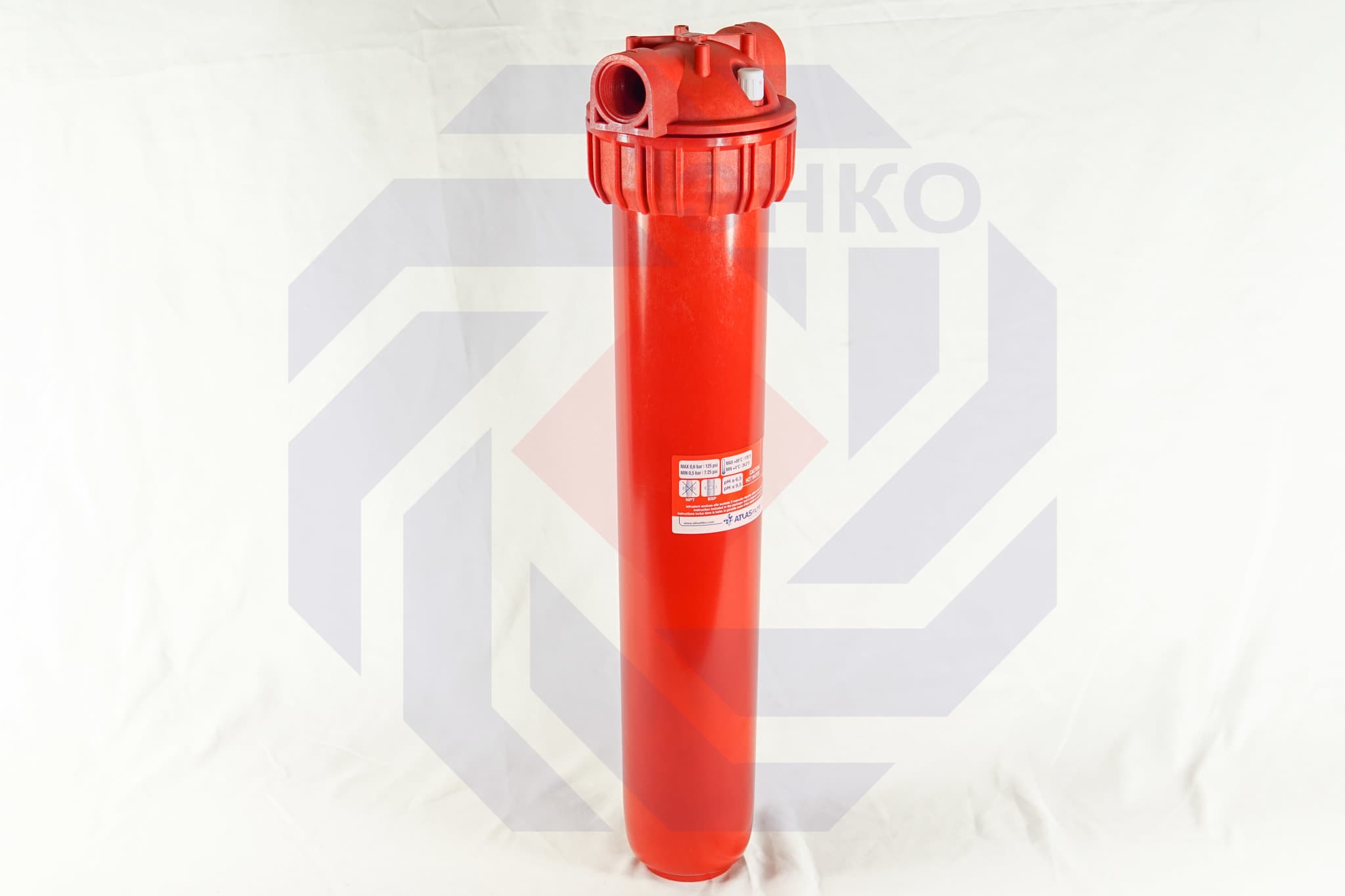 Корпус фильтра для горячей воды одинарный ATLAS MASTER PLUS HOT 3P BFP SX AB 1"