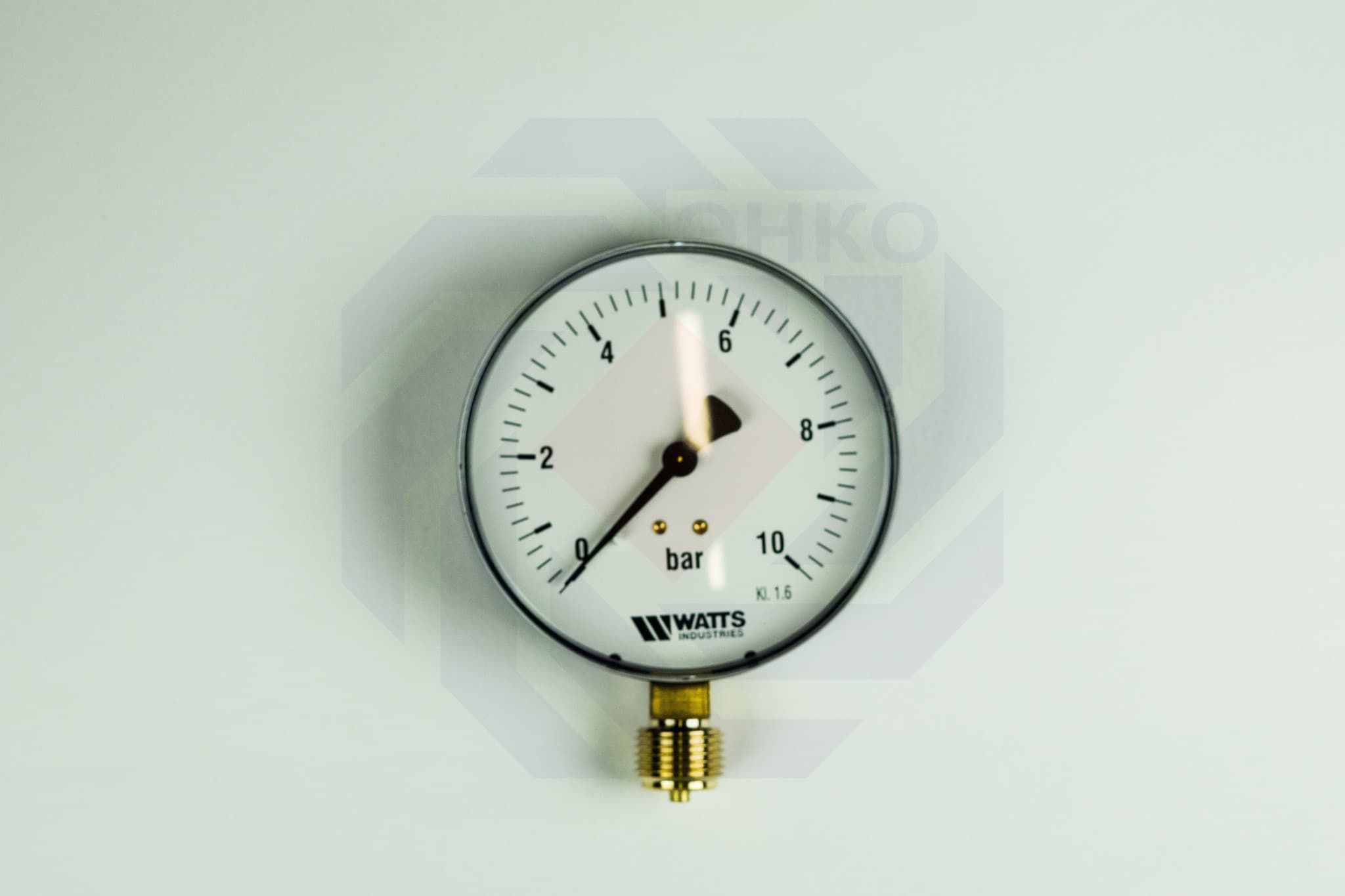 Манометр радиальный WATTS MDR 100/10 (F+R250) 0-10 бар 100 мм ½"